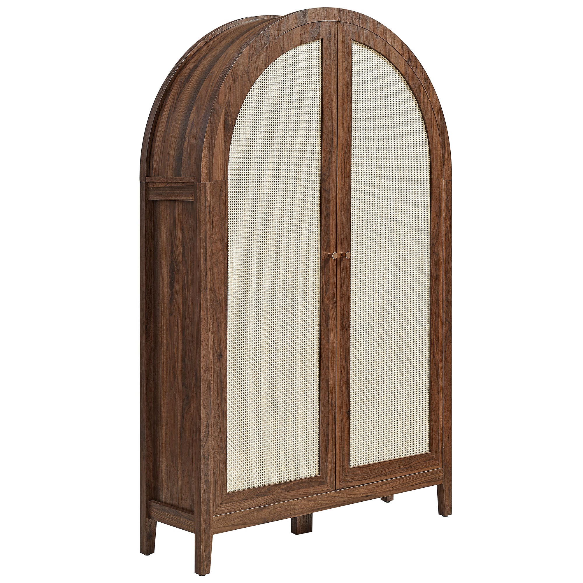 Calista 63 Inch Arched Storage Cabinet With Folding Desk by Modway - Image 11