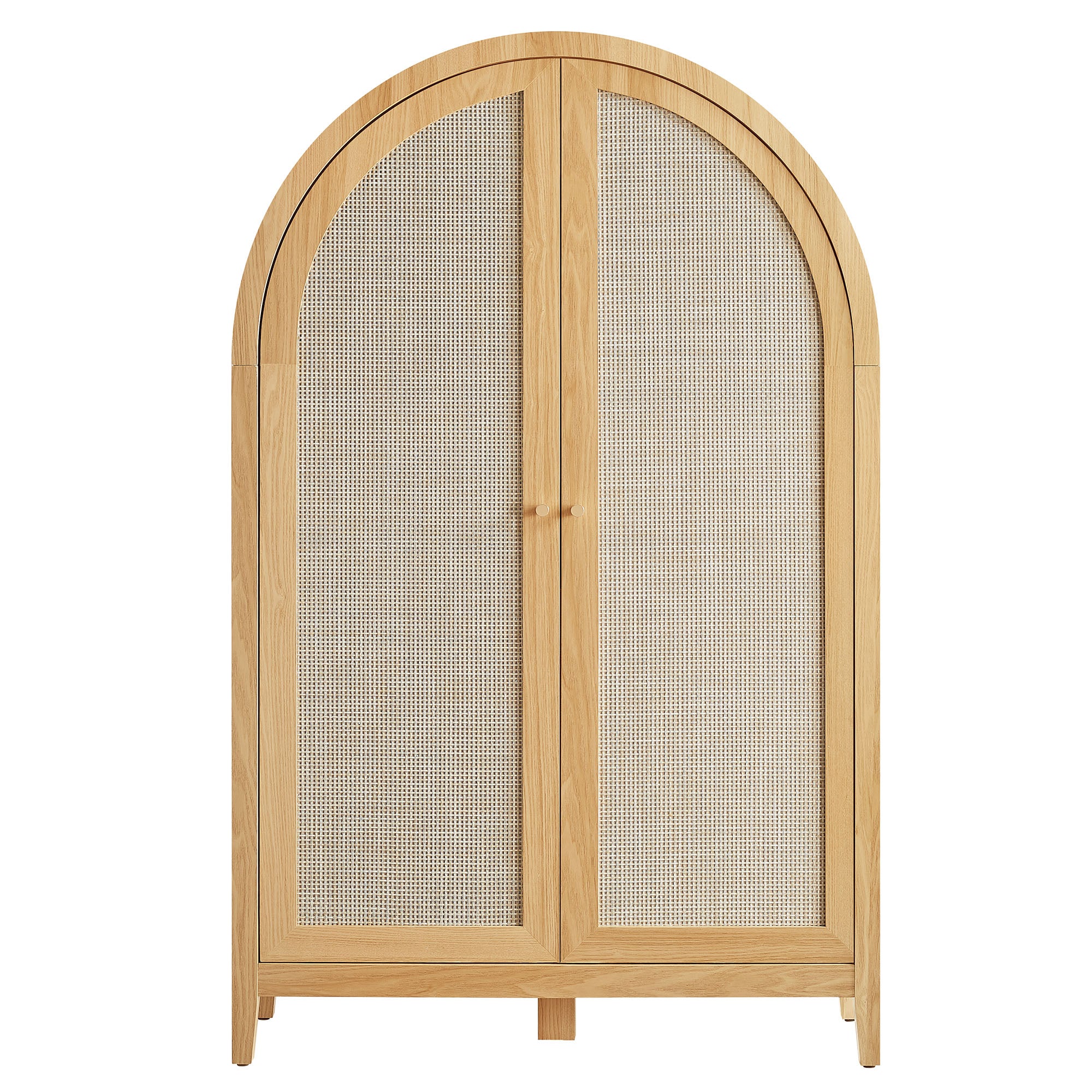 Calista 63 Inch Arched Storage Cabinet With Folding Desk by Modway - Image 2
