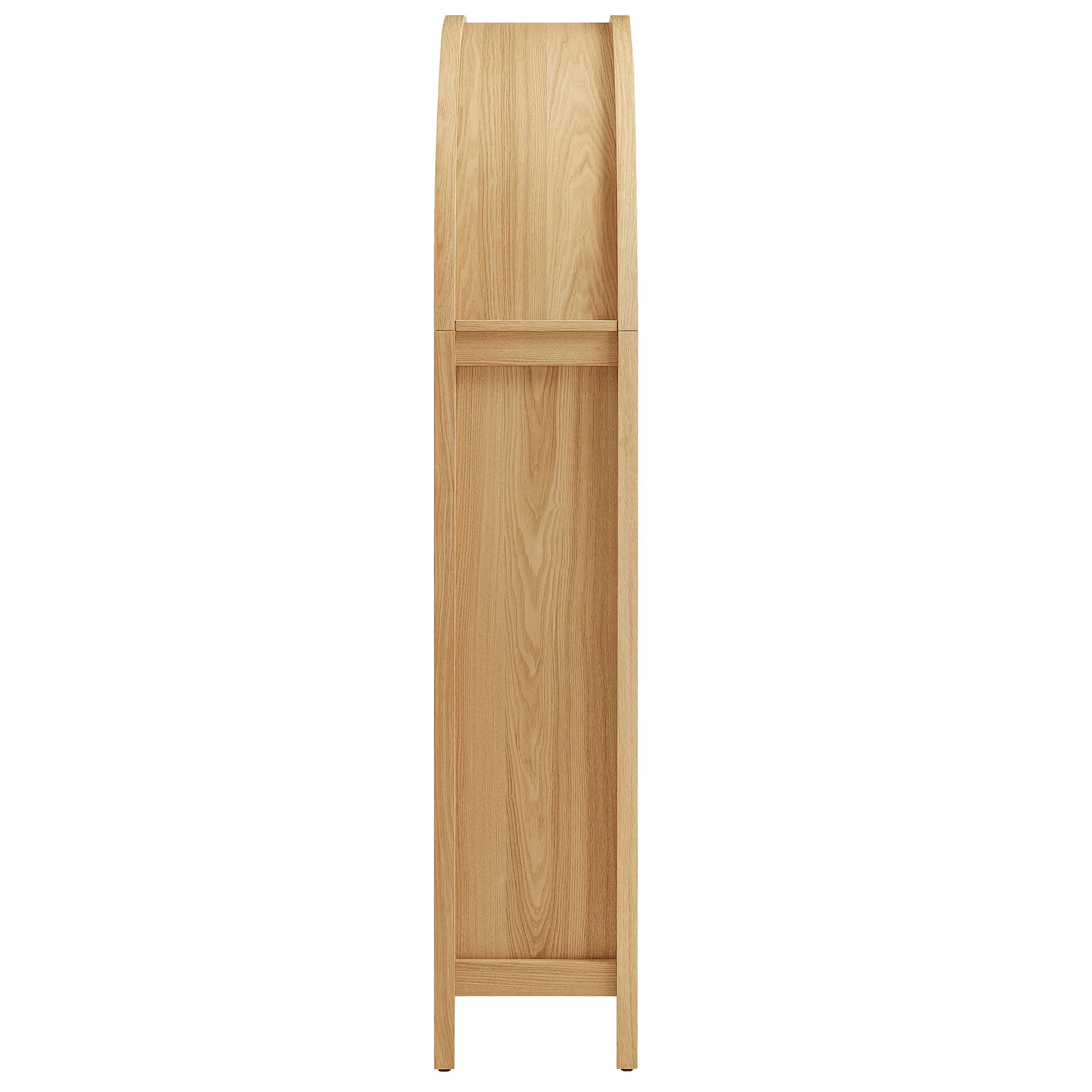 Calista 63 Inch Arched Storage Cabinet With Folding Desk by Modway - Image 5