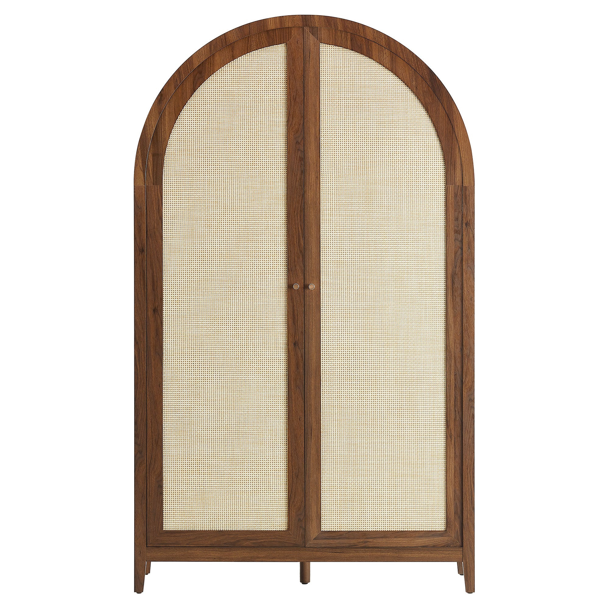 Calista 79" Tall Wide Rattan Arched Storage Cabinet by Modway - Image 12