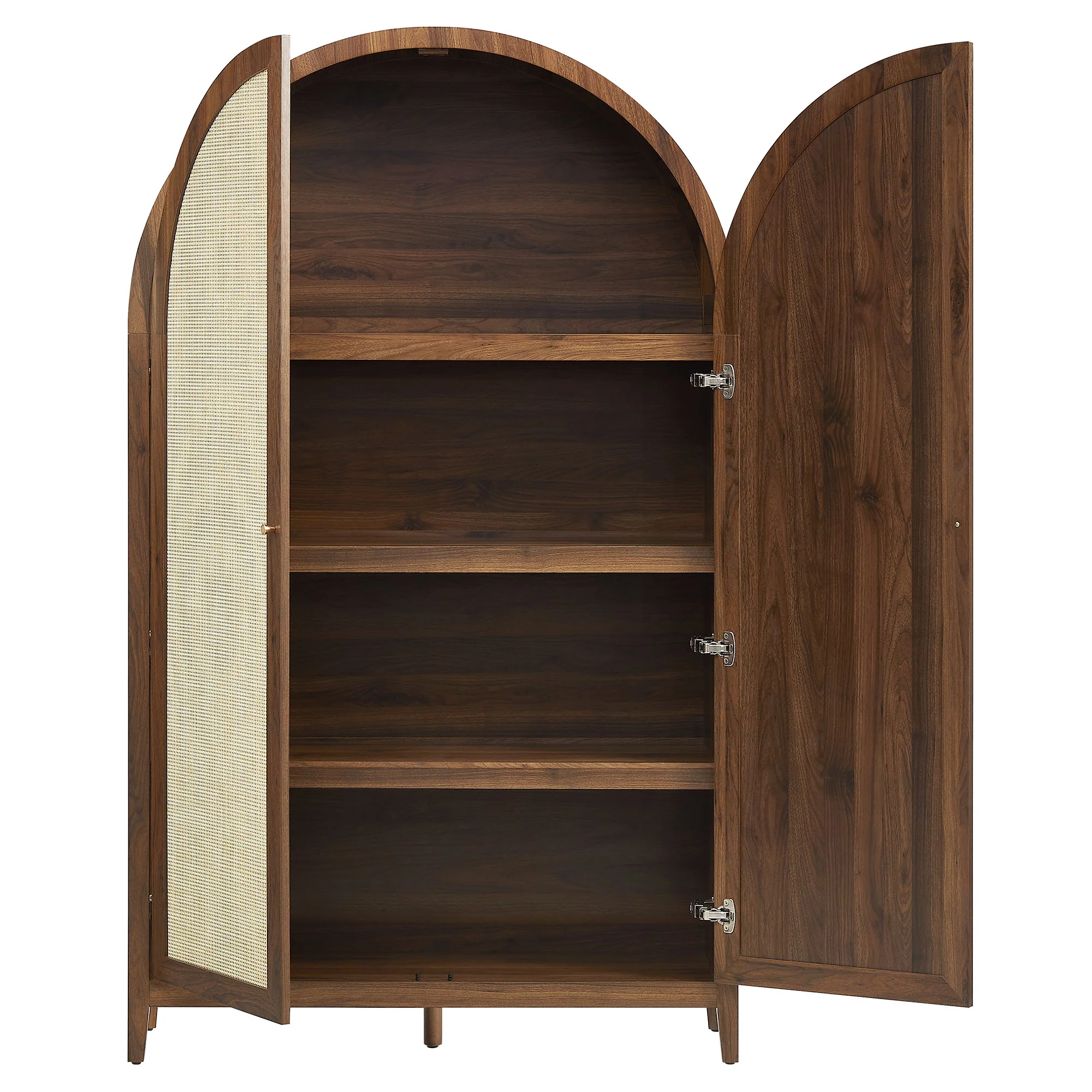 Calista 79" Tall Wide Rattan Arched Storage Cabinet by Modway - Image 13