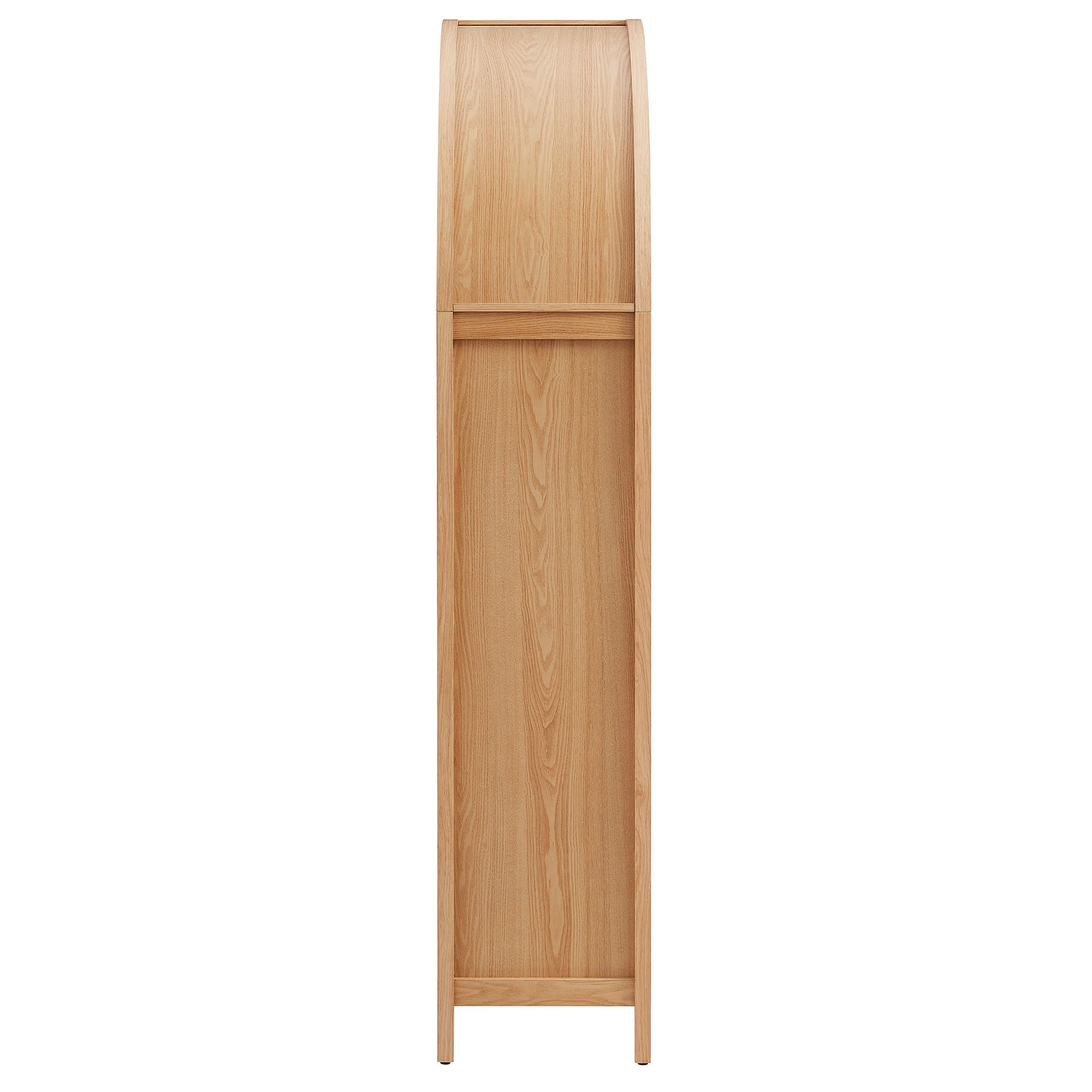 Calista 79" Tall Wide Rattan Arched Storage Cabinet by Modway - Image 3