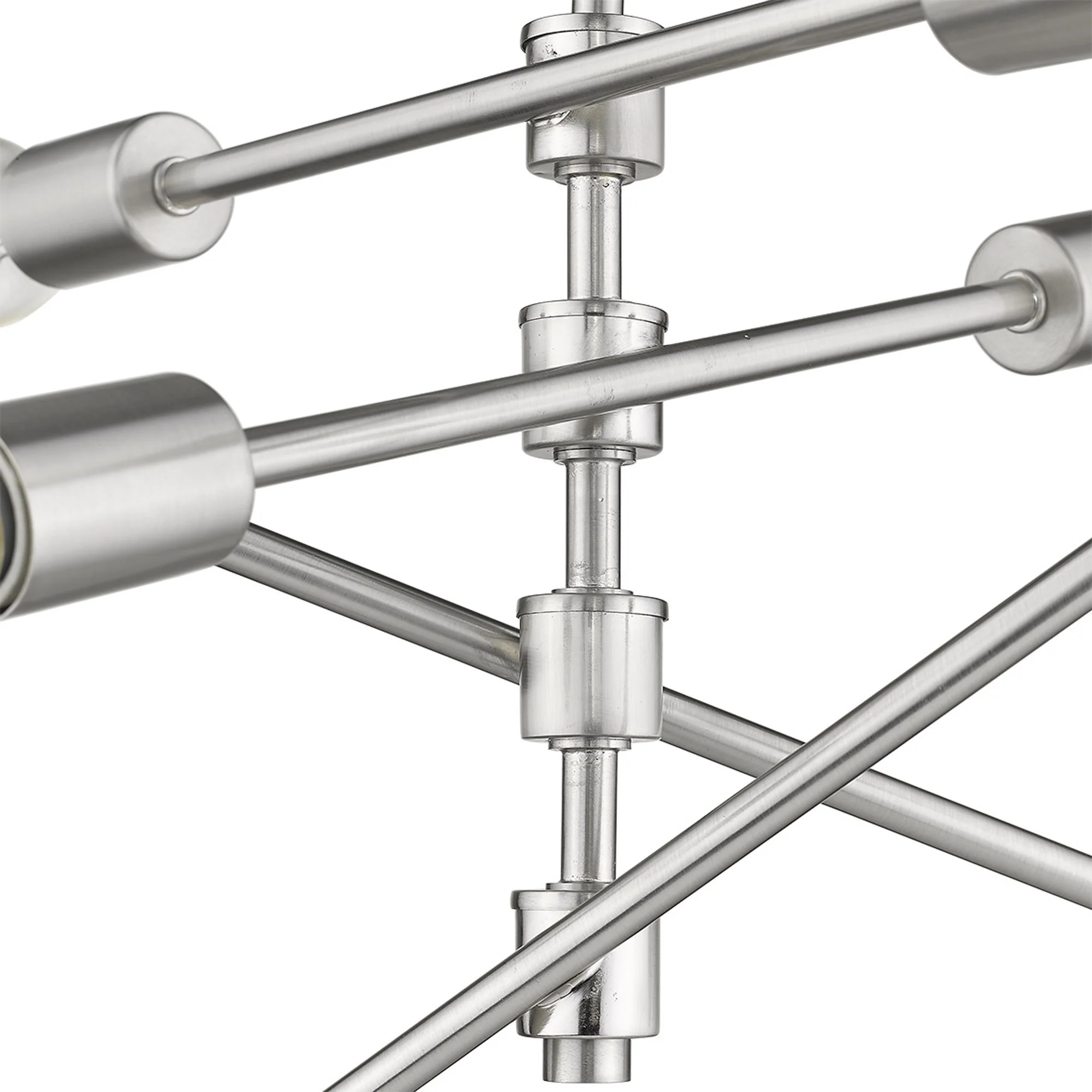 Calix 8-Light Satin Nickel Pendant By Homeroots - Image 5