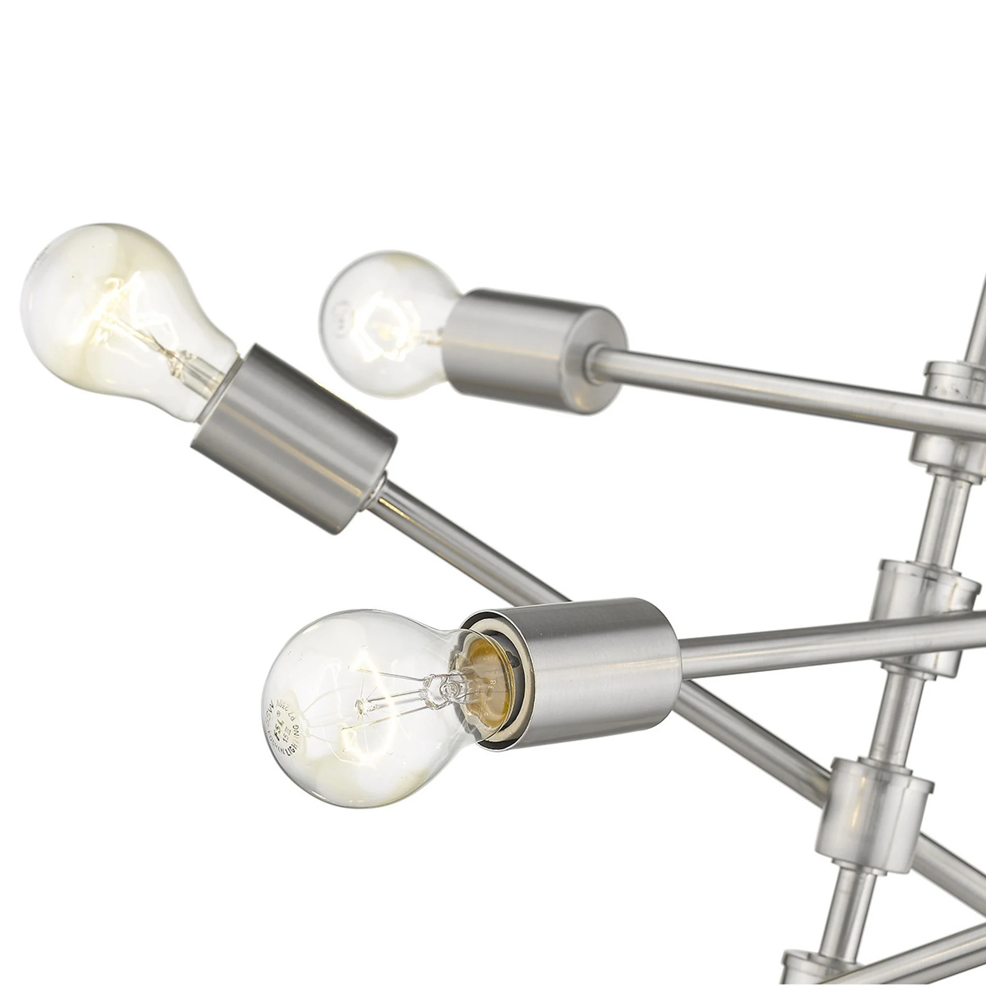 Calix 8-Light Satin Nickel Pendant By Homeroots - Image 6