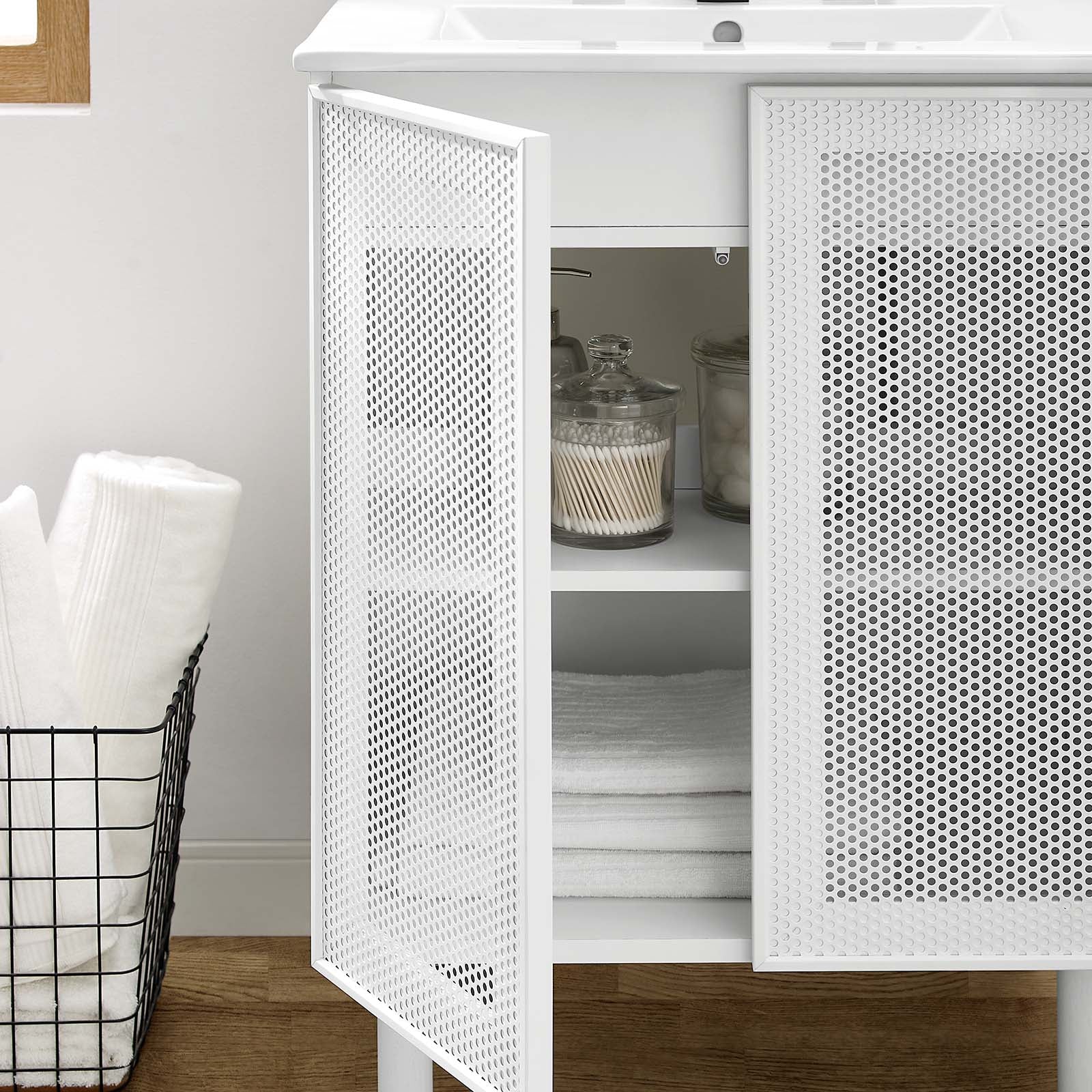 Calla 24" Perforated Metal Bathroom Vanity By Modway - EEI-6677 - Image 12