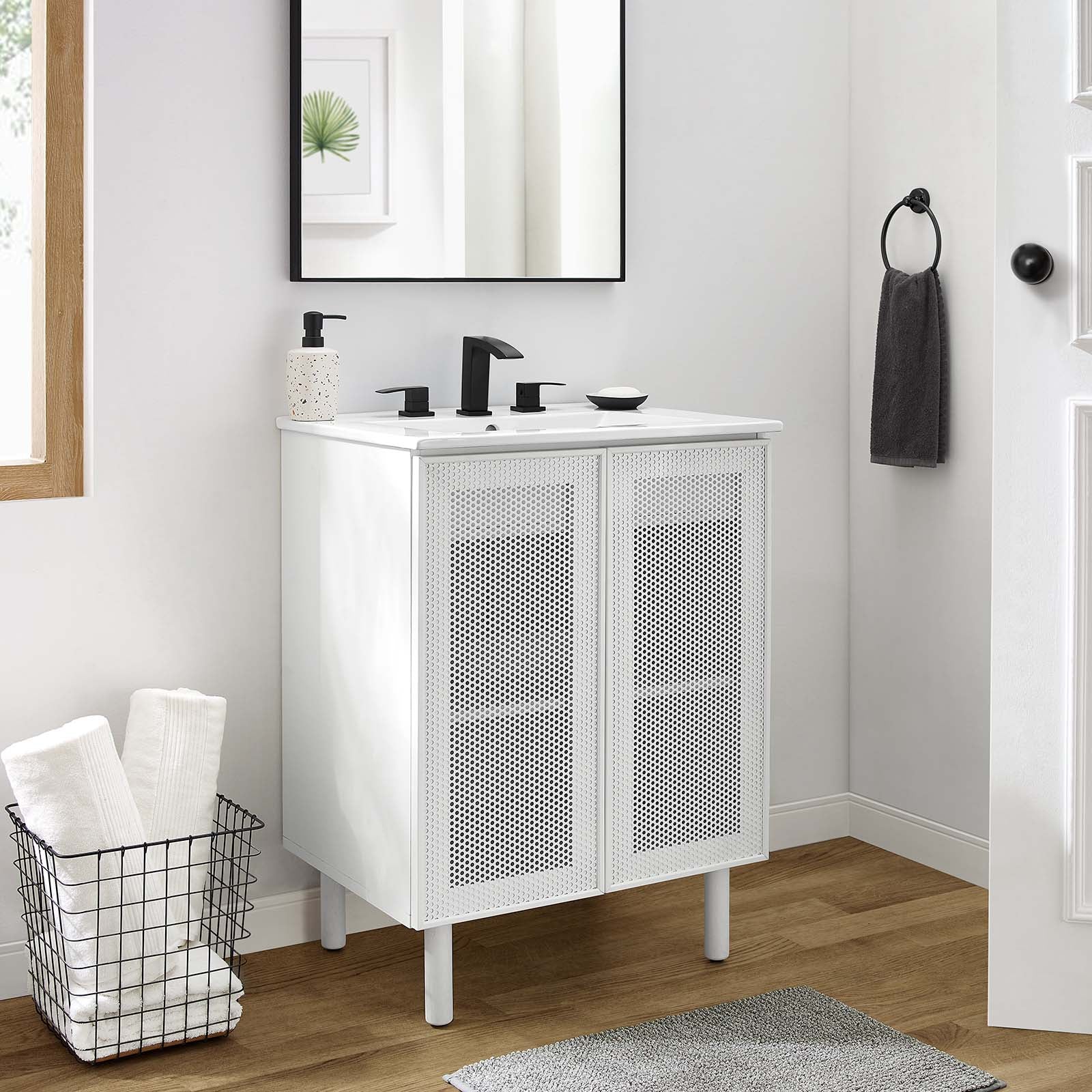 Calla 24" Perforated Metal Bathroom Vanity By Modway - EEI-6677 - Image 13