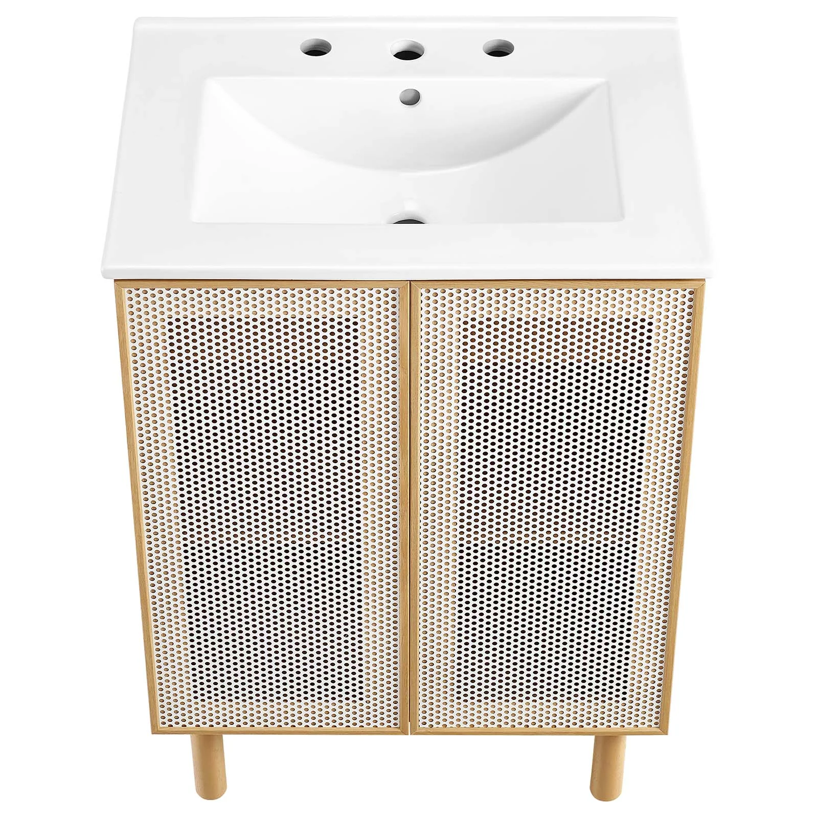Calla 24" Perforated Metal Bathroom Vanity By Modway - EEI-6677 - Image 6