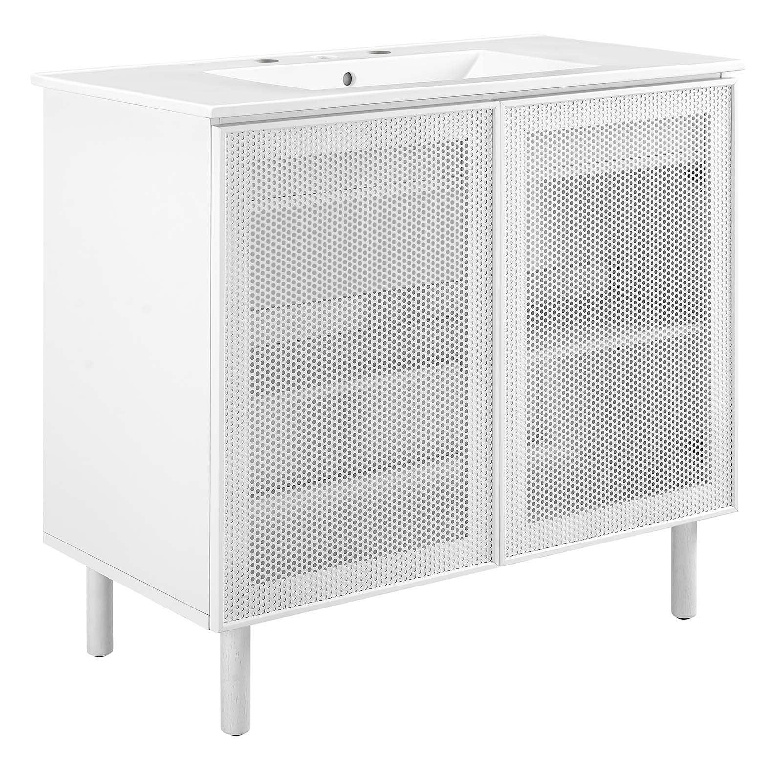 Calla 36" Perforated Metal Bathroom Vanity By Modway - EEI-6678 - Image 11