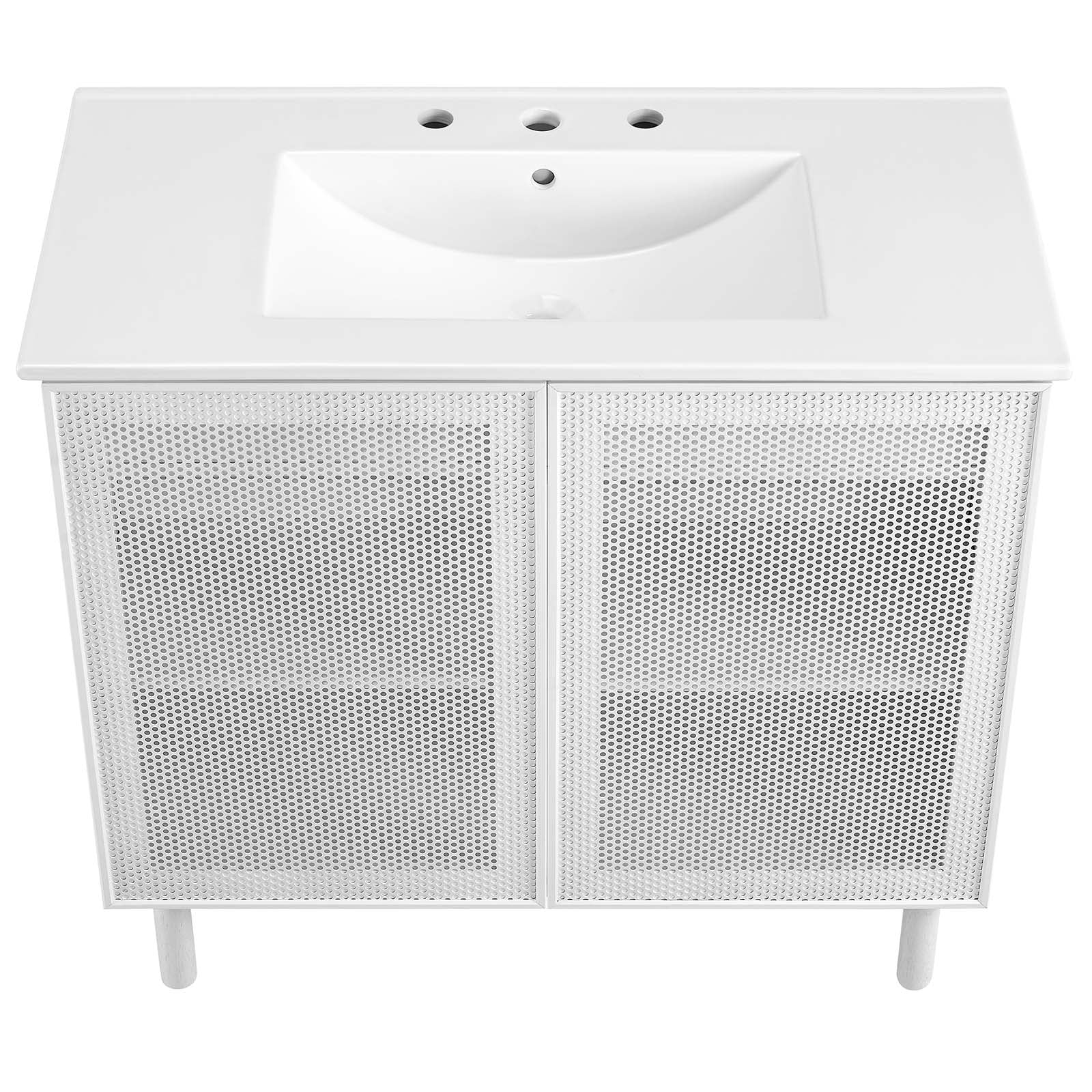 Calla 36" Perforated Metal Bathroom Vanity By Modway - EEI-6678 - Image 16