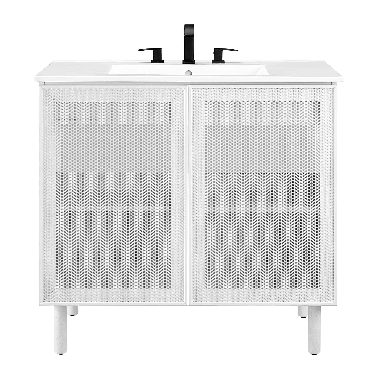 Calla 36" Perforated Metal Bathroom Vanity By Modway - EEI-6678 - Image 18