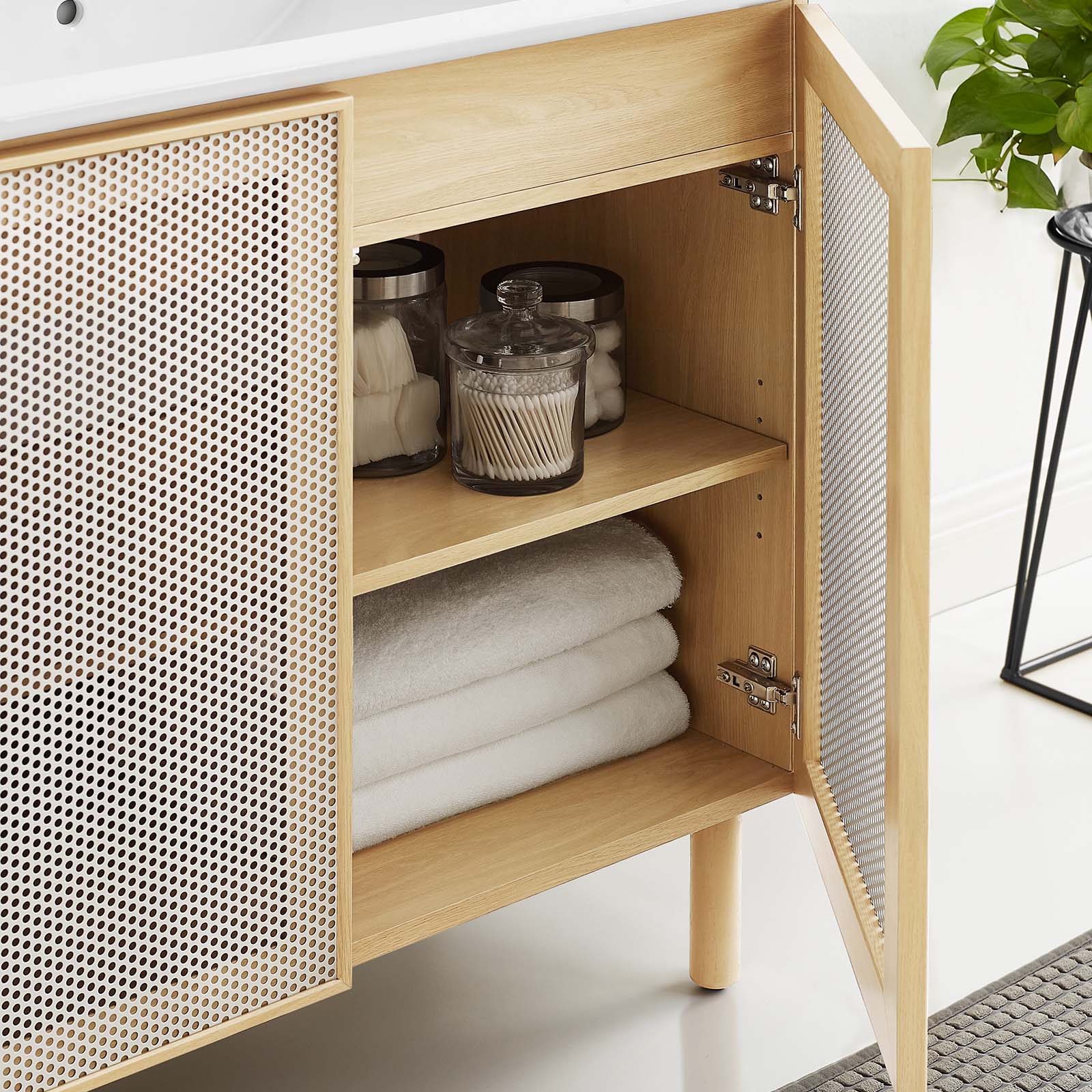 Calla 36" Perforated Metal Bathroom Vanity By Modway - EEI-6678 - Image 3