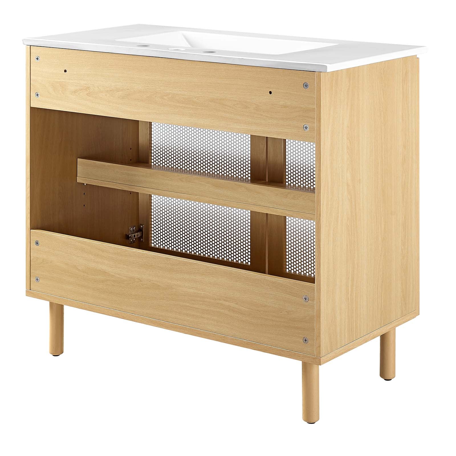 Calla 36" Perforated Metal Bathroom Vanity By Modway - EEI-6678 - Image 5