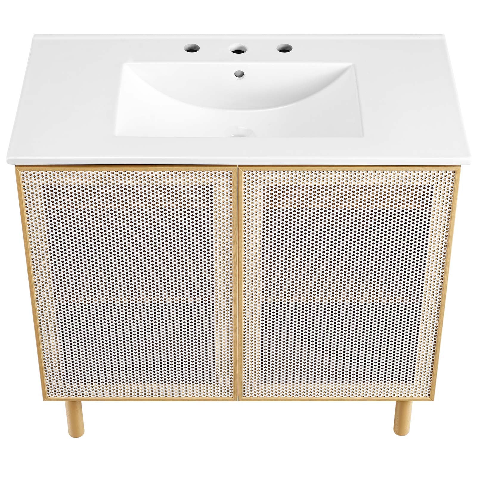 Calla 36" Perforated Metal Bathroom Vanity By Modway - EEI-6678 - Image 6