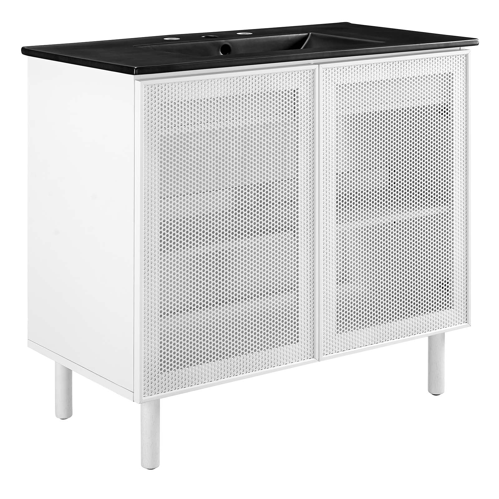 Calla 36" Perforated Metal Bathroom Vanity By Modway - EEI-6680 - Image 2