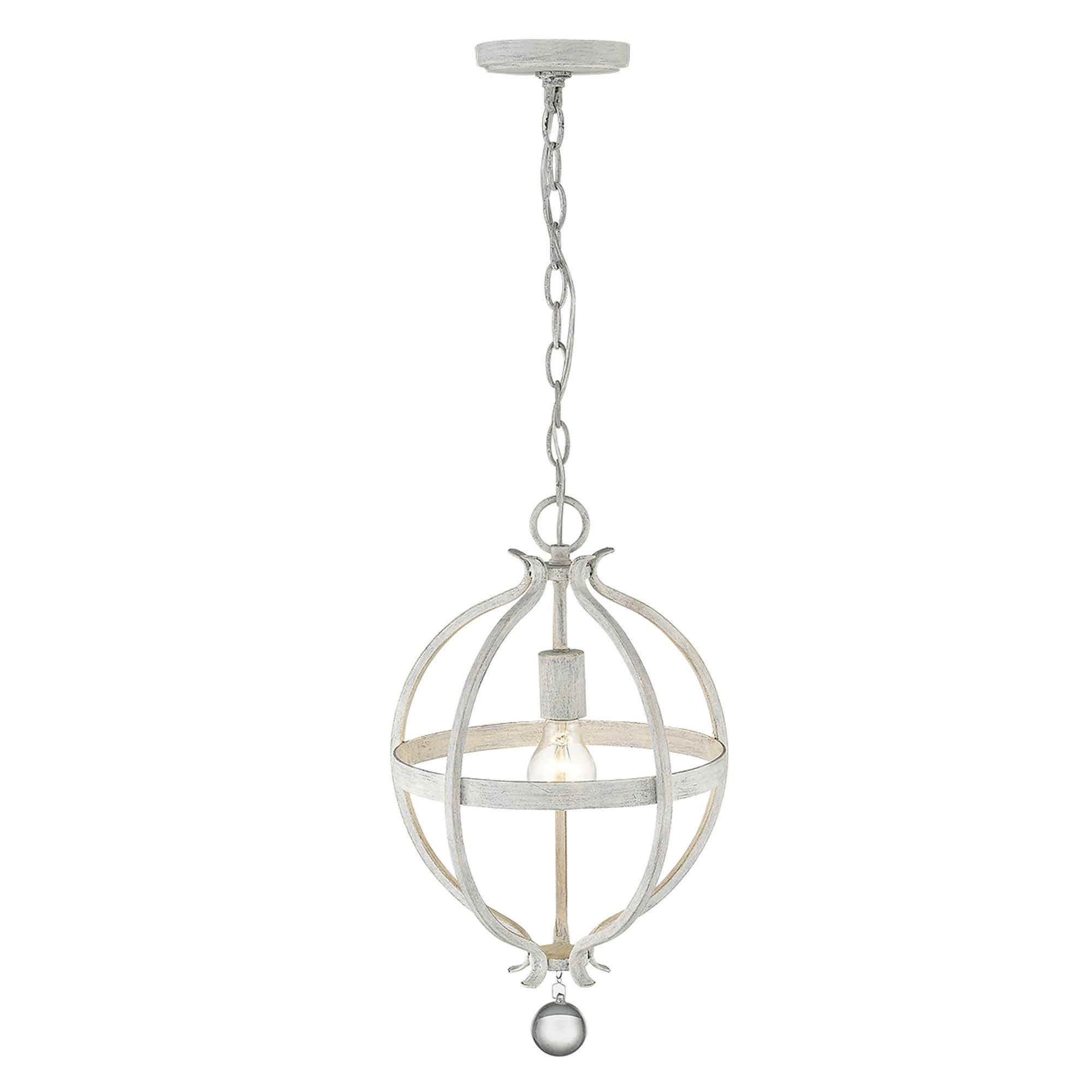 Callie 1-Light Country White Pendant By Homeroots - Image 3