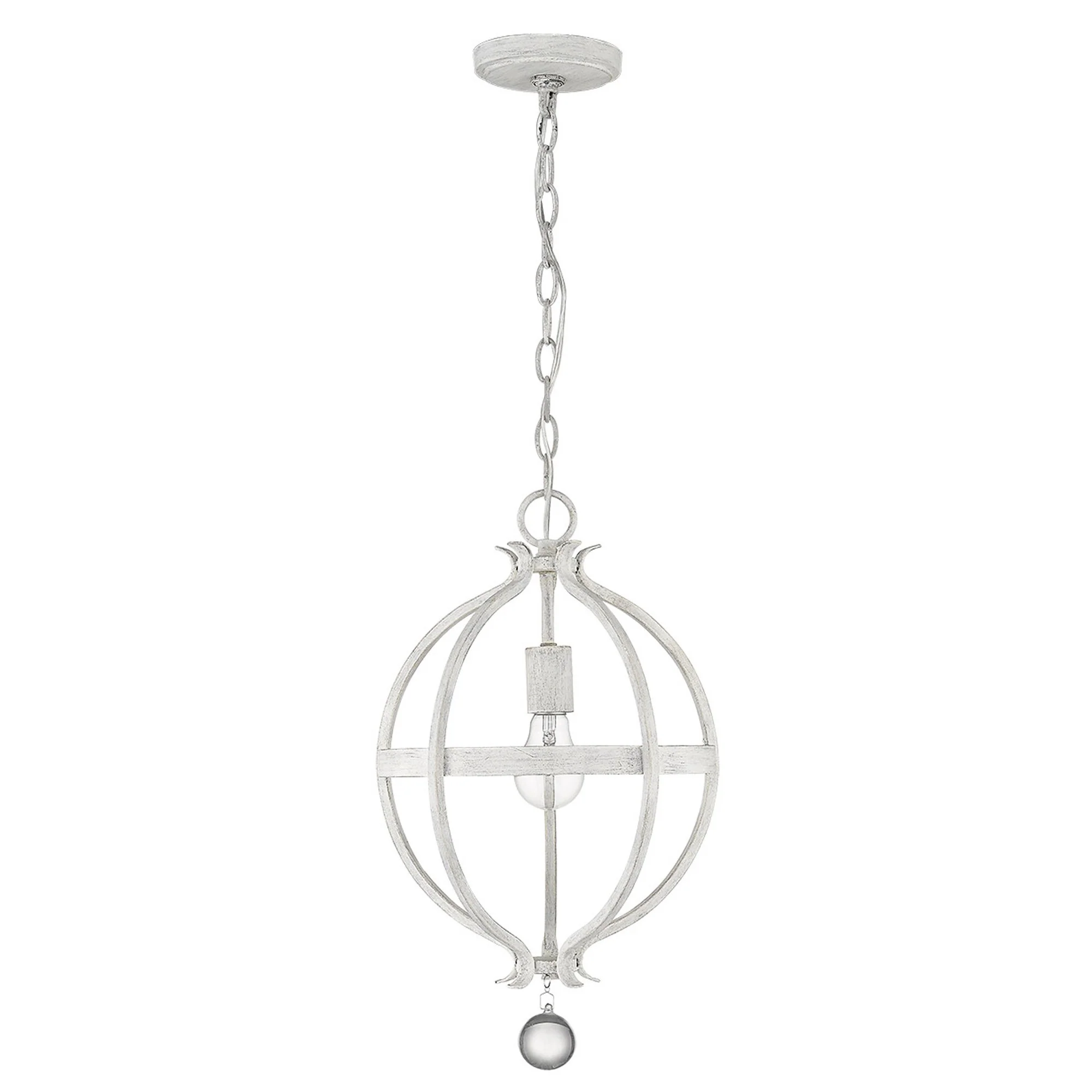 Callie 1-Light Country White Pendant By Homeroots - Image 4