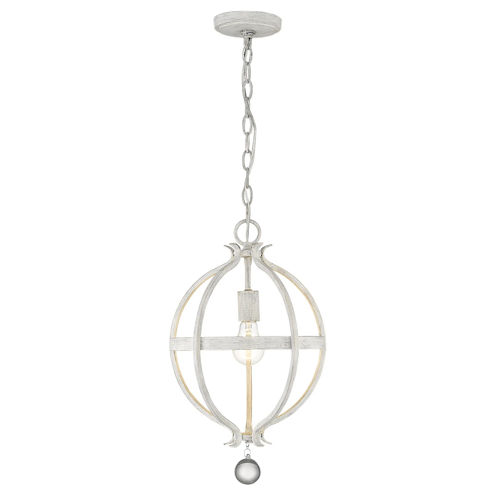 Callie 1-Light Country White Pendant By Homeroots - Image 5