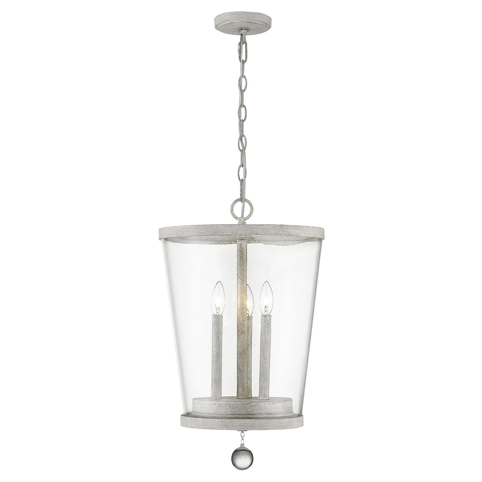 Callie 3-Light Country White Foyer Pendant By Homeroots - Image 3