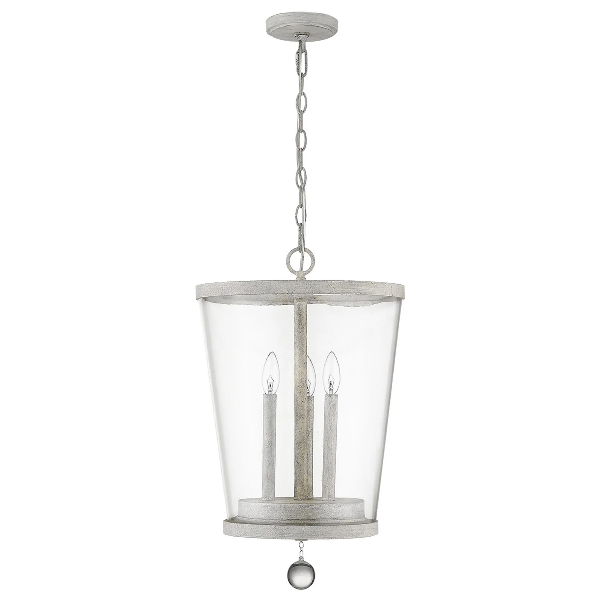 Callie 3-Light Country White Foyer Pendant By Homeroots - Image 4