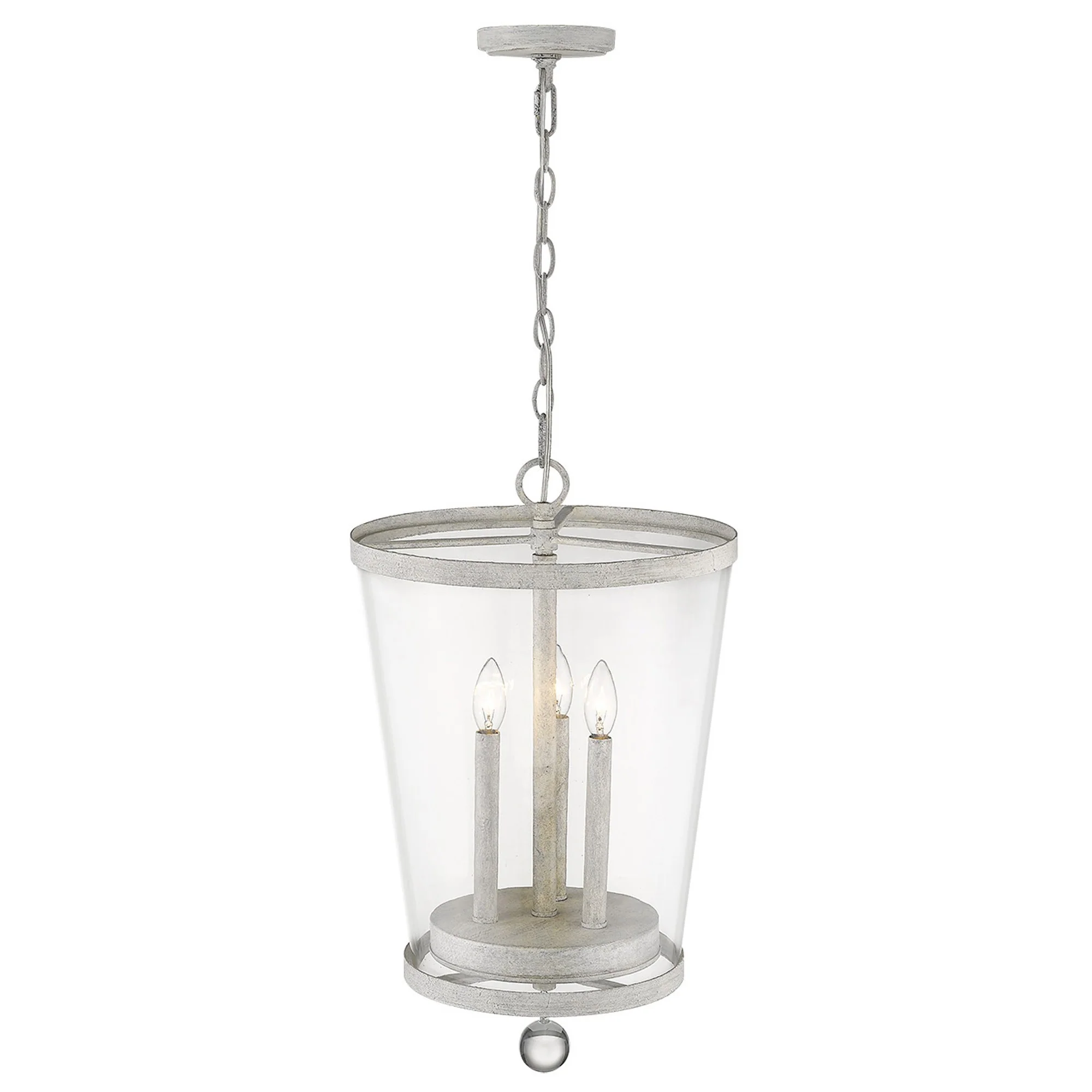 Callie 3-Light Country White Foyer Pendant By Homeroots - Image 5
