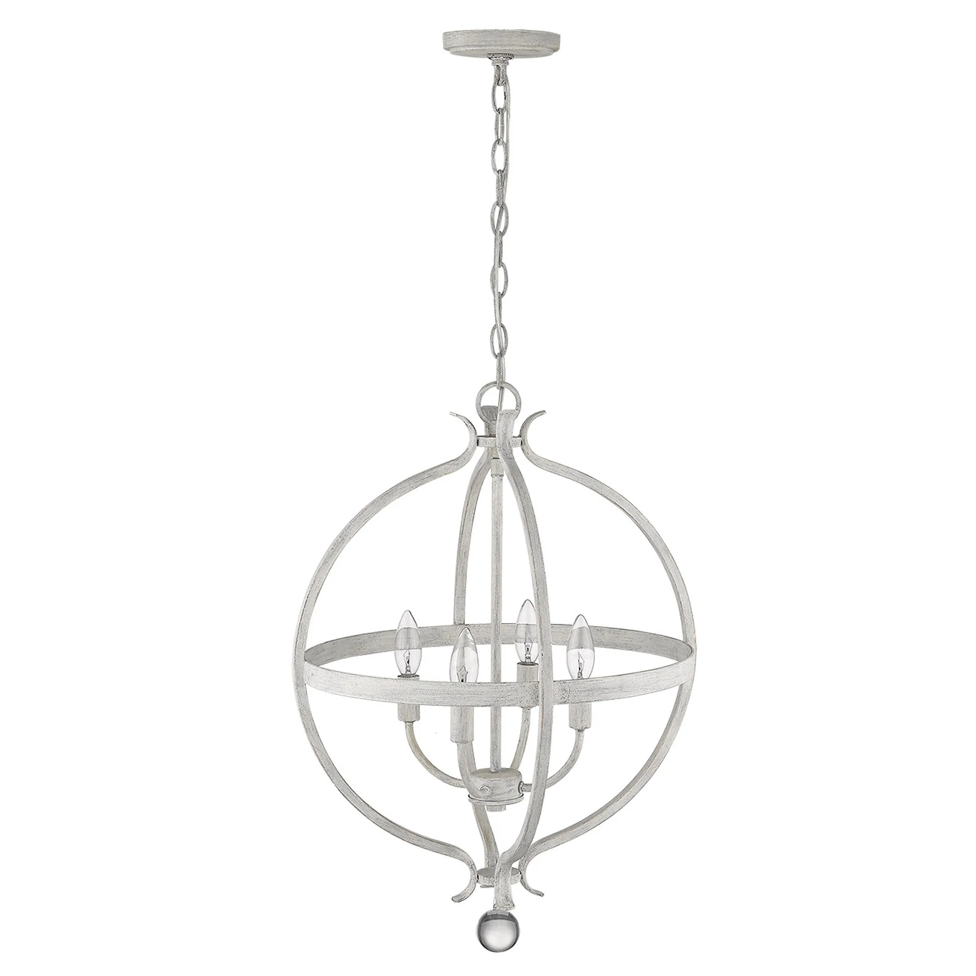 Callie 4-Light Country White Pendant By Homeroots - Image 7