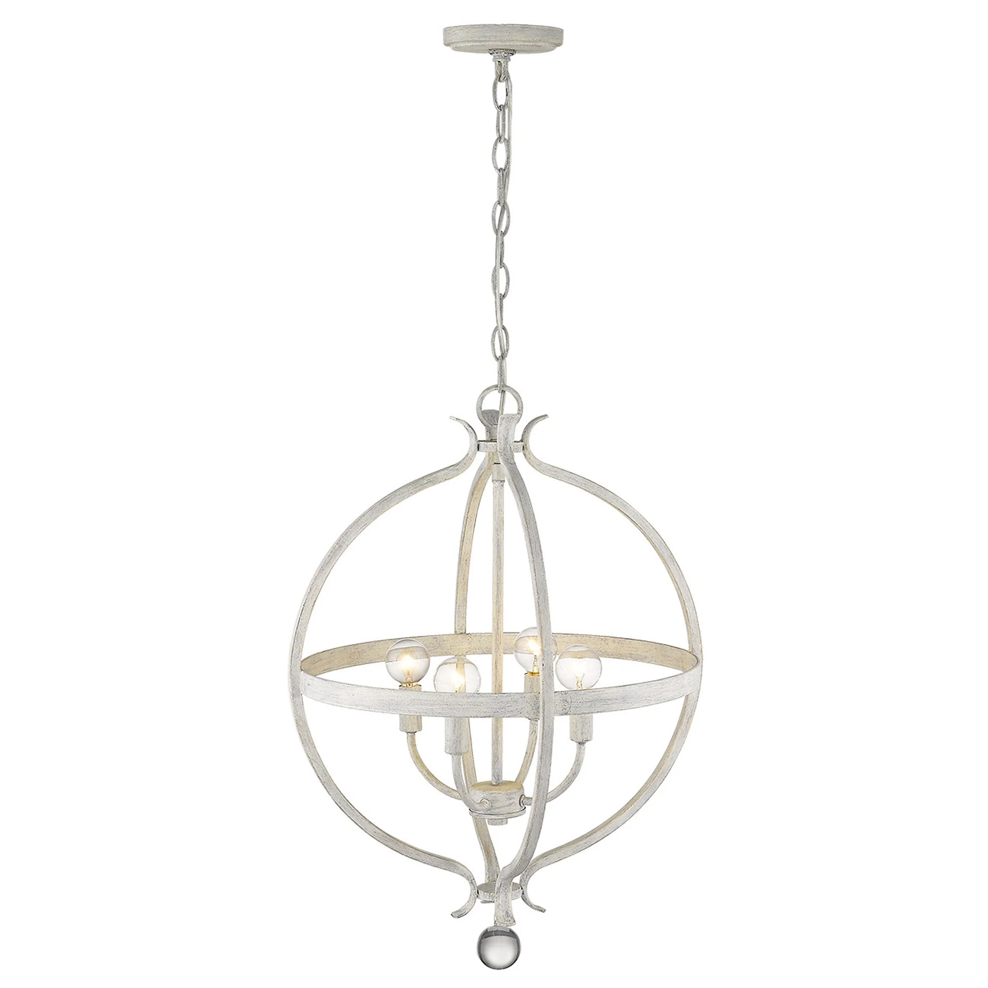 Callie 4-Light Country White Pendant By Homeroots - Image 8