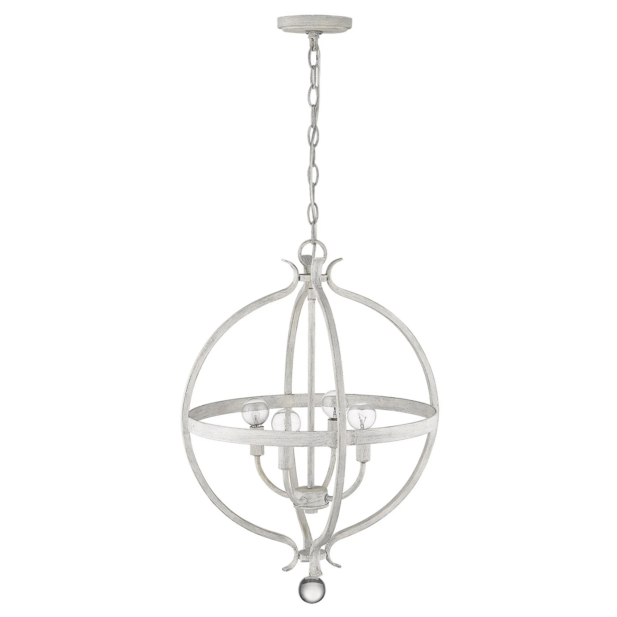 Callie 4-Light Country White Pendant By Homeroots - Image 9