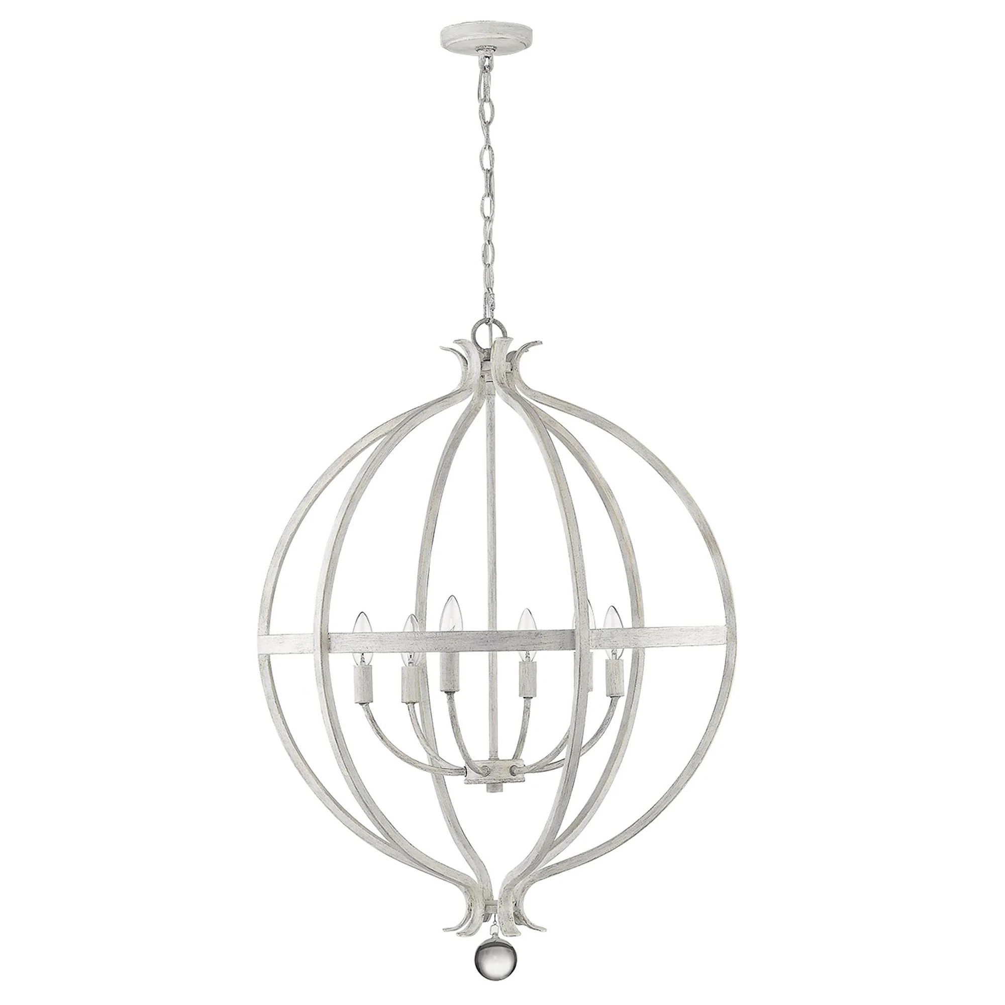 Callie 6-Light Country White Pendant By Homeroots - Image 5