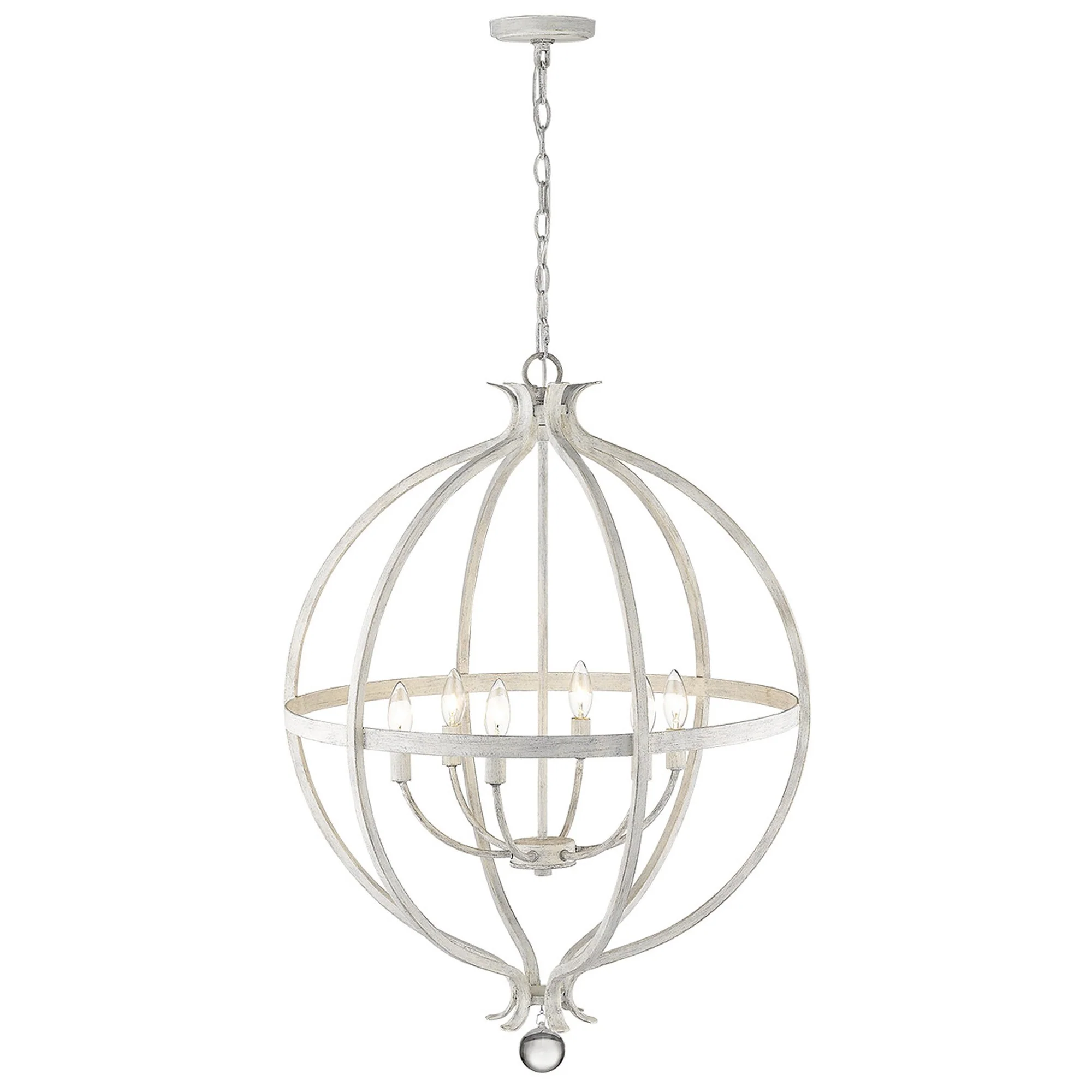Callie 6-Light Country White Pendant By Homeroots - Image 7