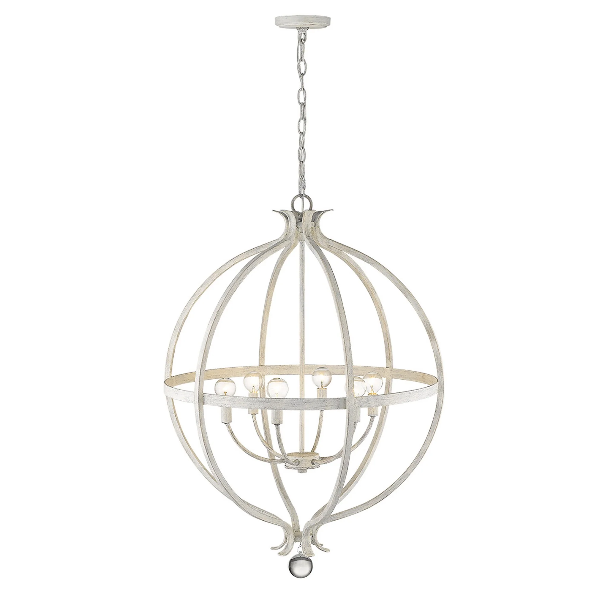 Callie 6-Light Country White Pendant By Homeroots - Image 9