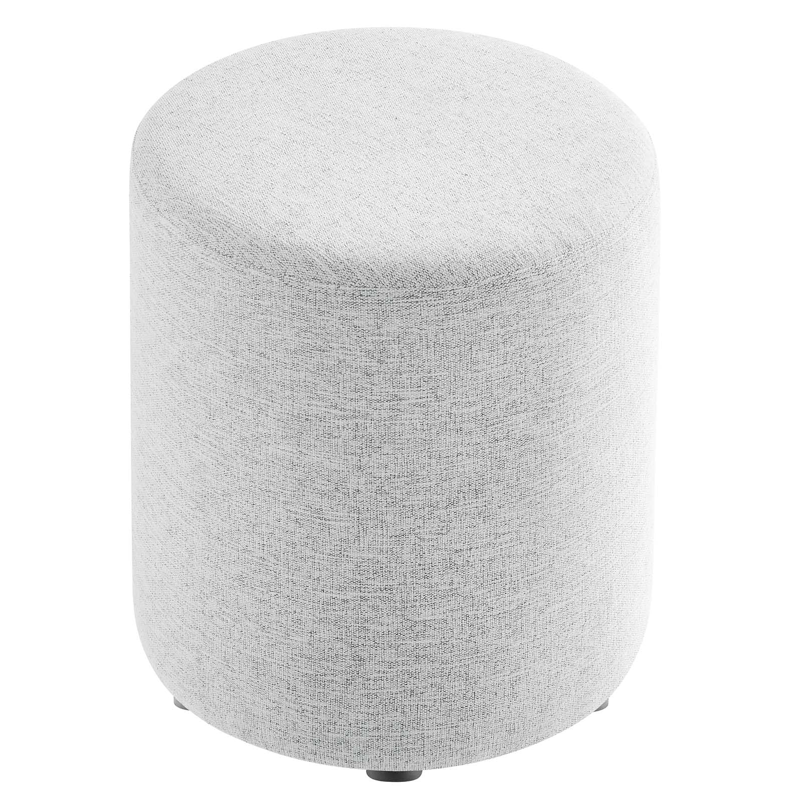 Callum 16" Round Woven Heathered Fabric Upholstered Ottoman By Modway - EEI-6651 - Image 18