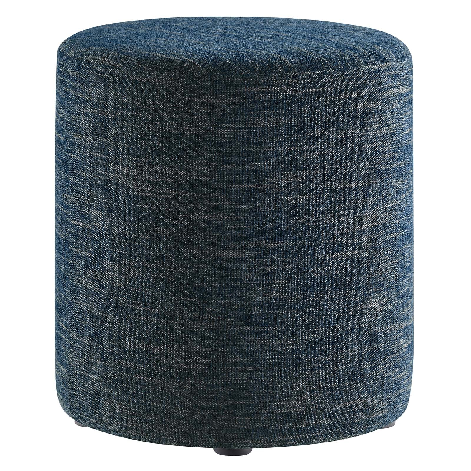 Callum 16" Round Woven Heathered Fabric Upholstered Ottoman By Modway - EEI-6651 - Image 2