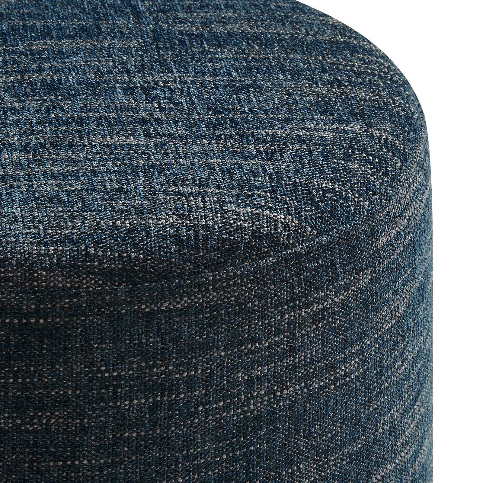 Callum 16" Round Woven Heathered Fabric Upholstered Ottoman By Modway - EEI-6651 - Image 4
