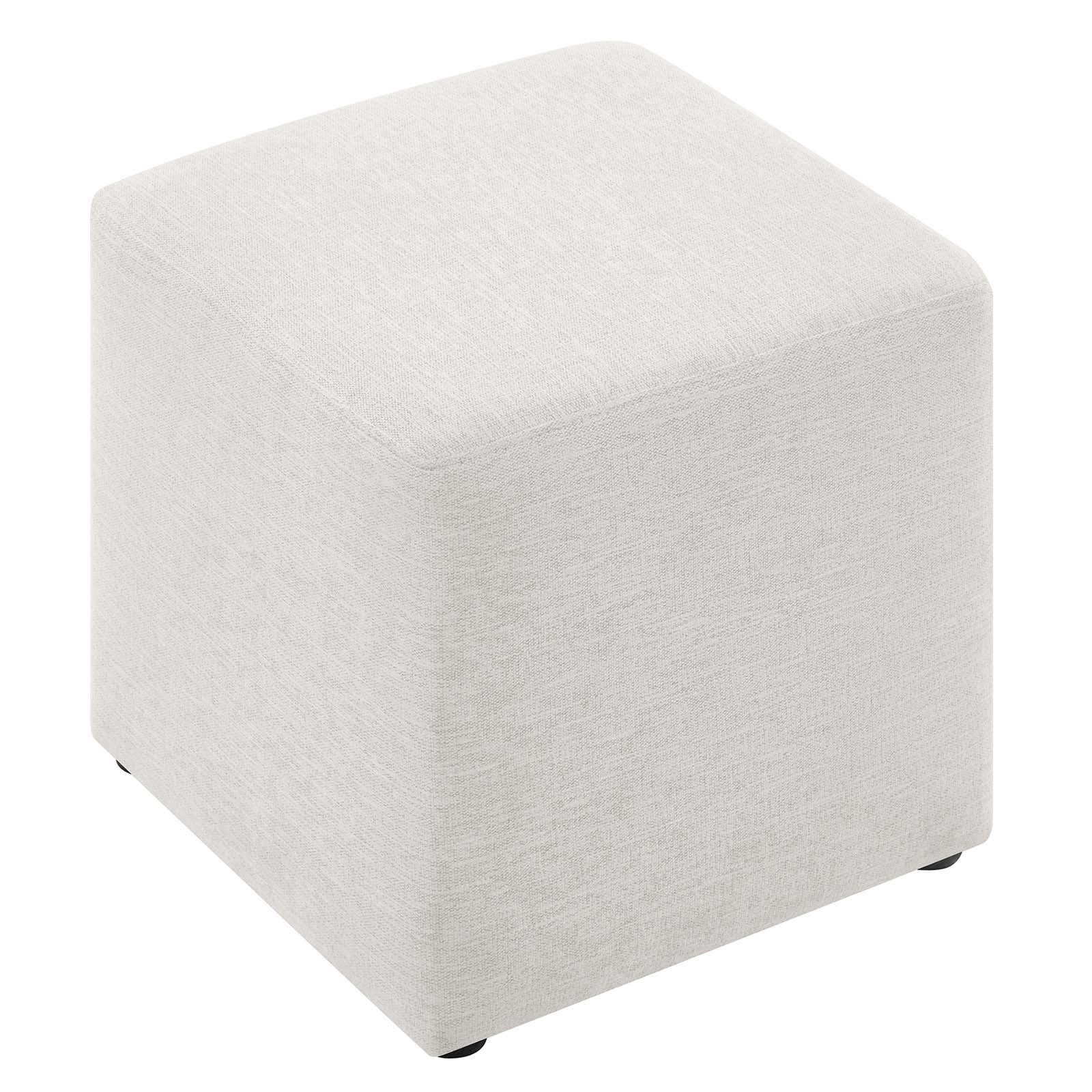 Callum 17" Square Woven Heathered Fabric Upholstered Ottoman By Modway - EEI-6636 - Image 11