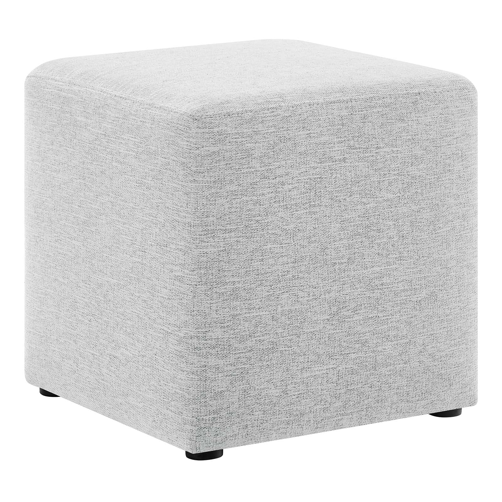 Callum 17" Square Woven Heathered Fabric Upholstered Ottoman By Modway - EEI-6636 - Image 17