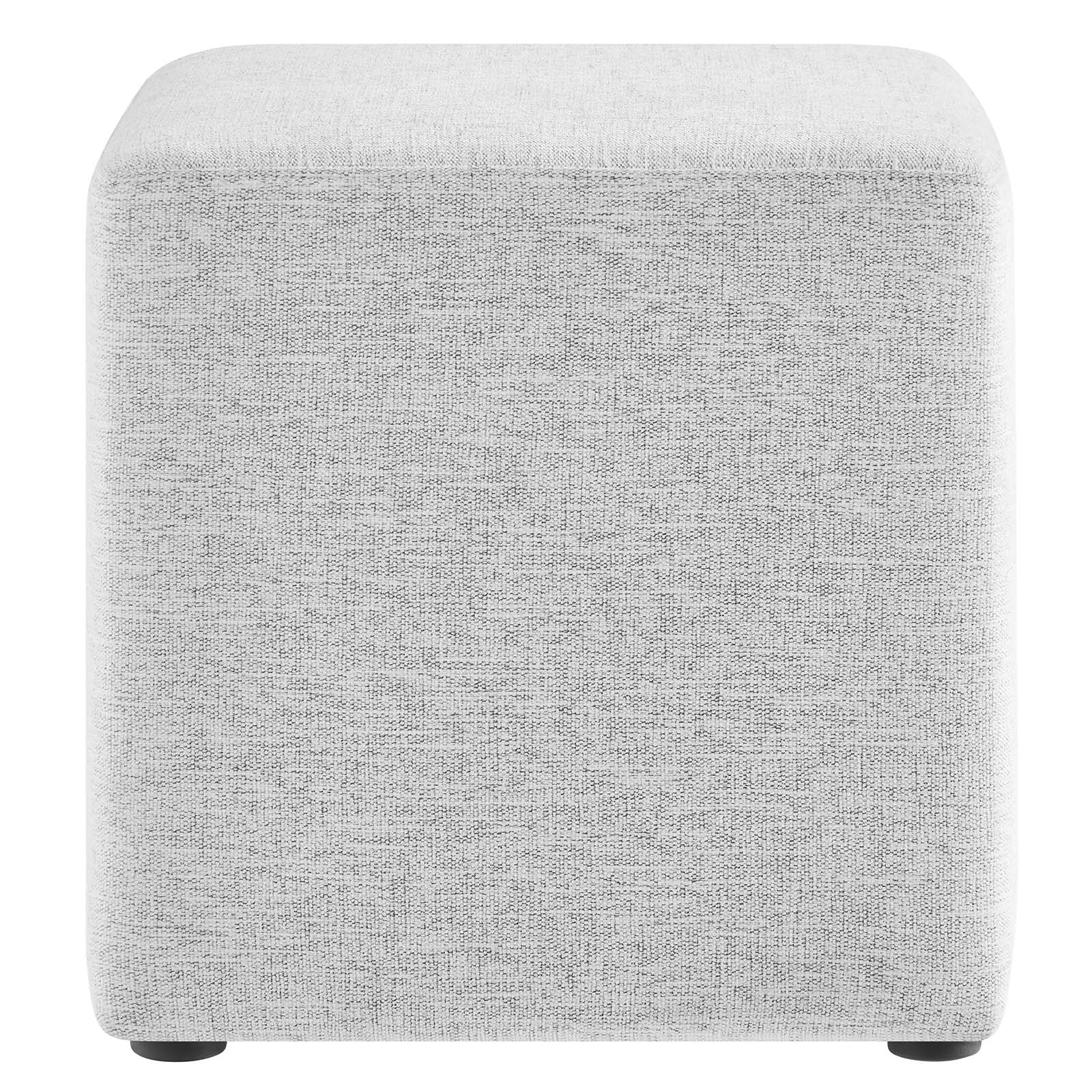 Callum 17" Square Woven Heathered Fabric Upholstered Ottoman By Modway - EEI-6636 - Image 18