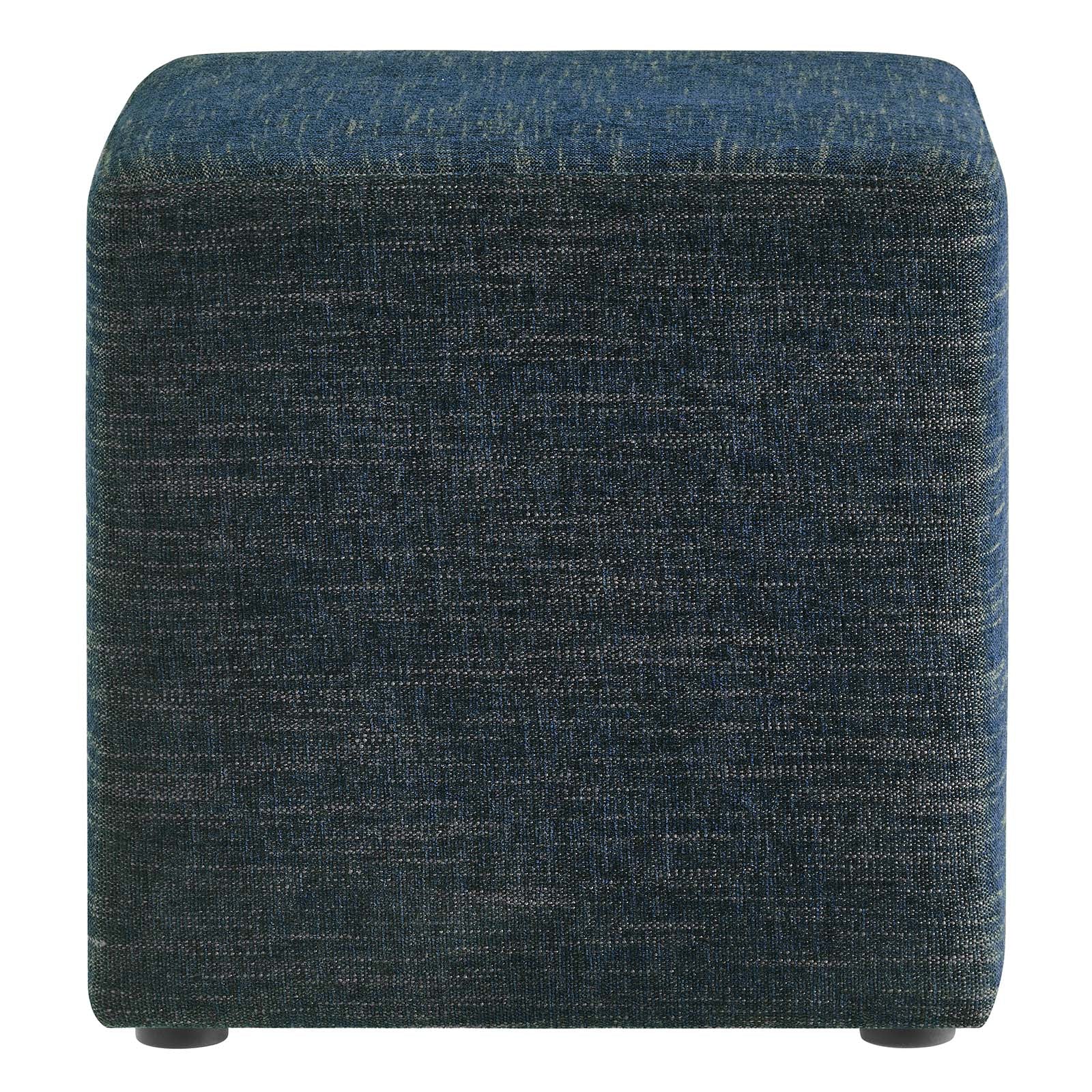 Callum 17" Square Woven Heathered Fabric Upholstered Ottoman By Modway - EEI-6636 - Image 3