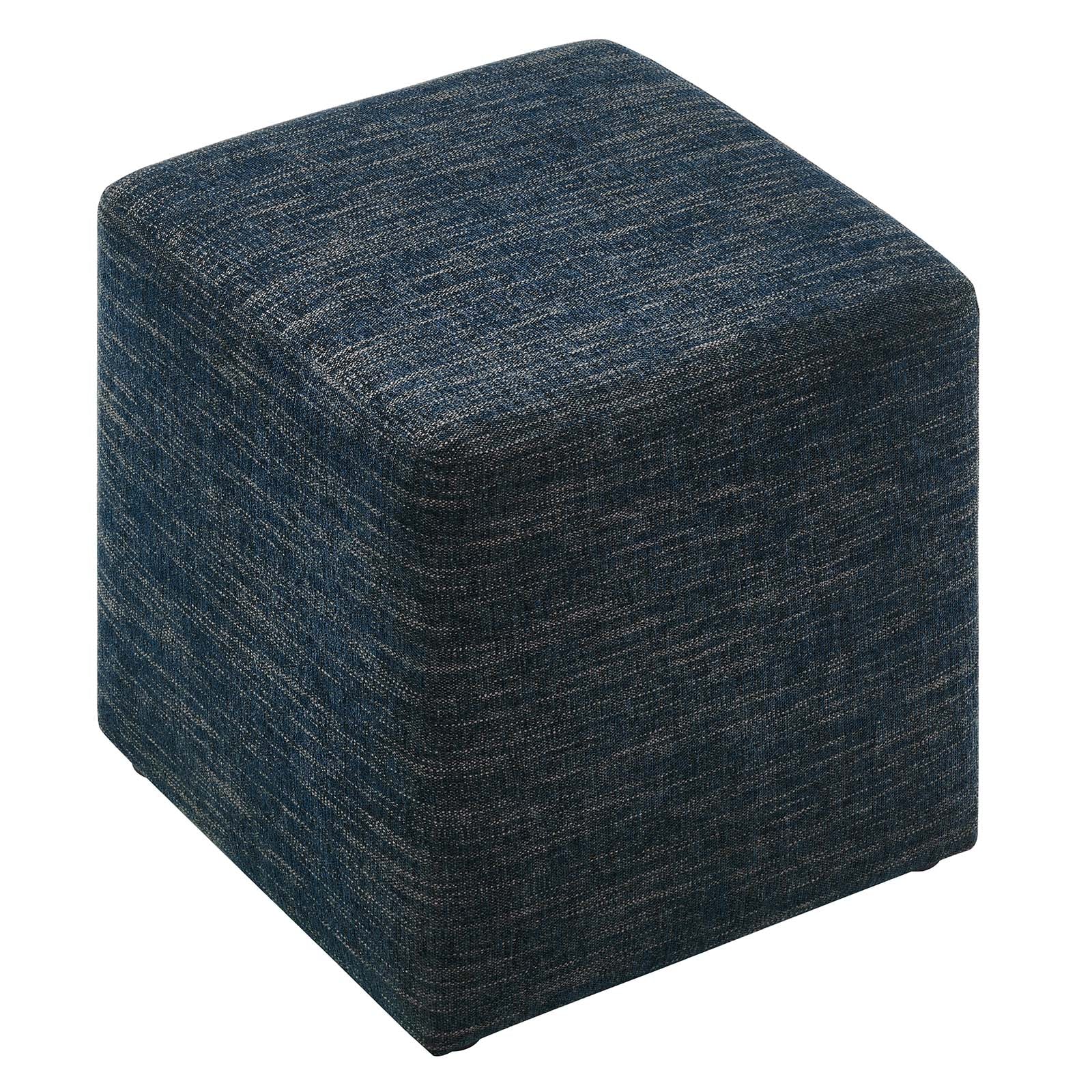 Callum 17" Square Woven Heathered Fabric Upholstered Ottoman By Modway - EEI-6636 - Image 4