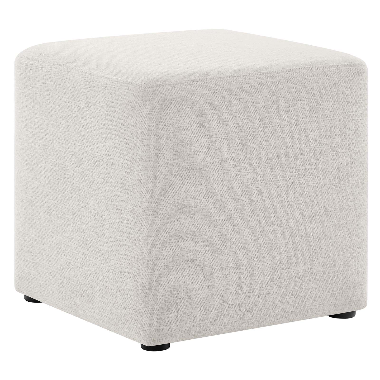 Callum 17" Square Woven Heathered Fabric Upholstered Ottoman By Modway - EEI-6636 - Image 9