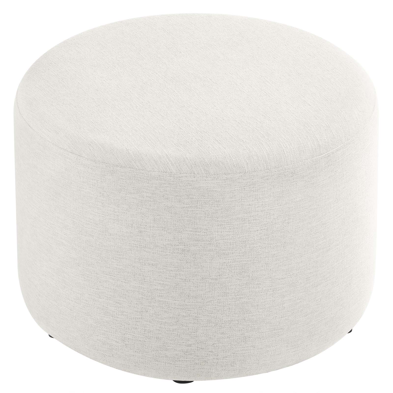 Callum Large 23" Round Woven Heathered Fabric Upholstered Ottoman By Modway - EEI-6645 - Image 10