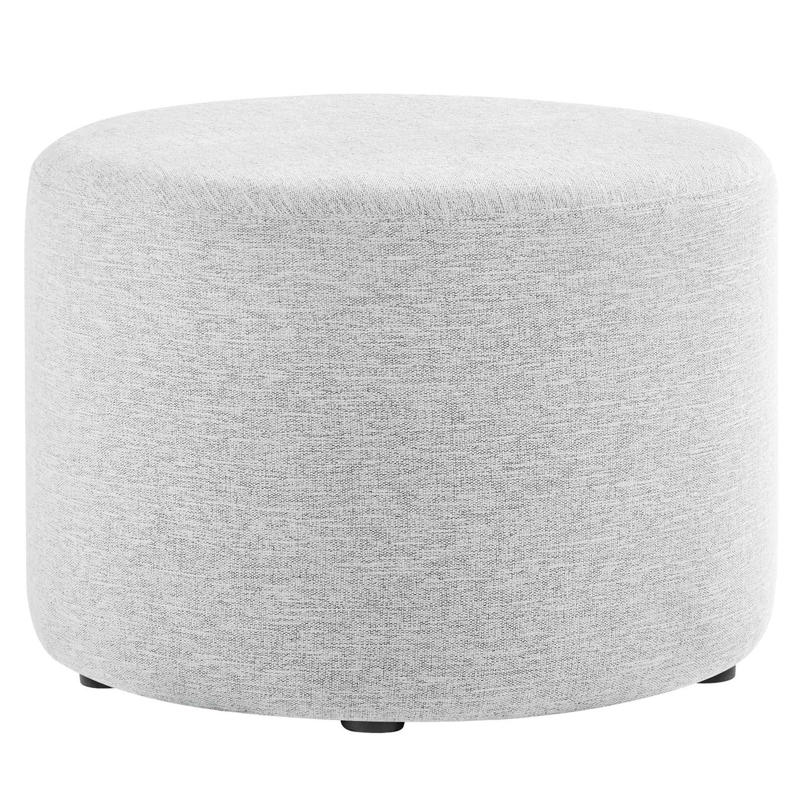 Callum Large 23" Round Woven Heathered Fabric Upholstered Ottoman By Modway - EEI-6645 - Image 17