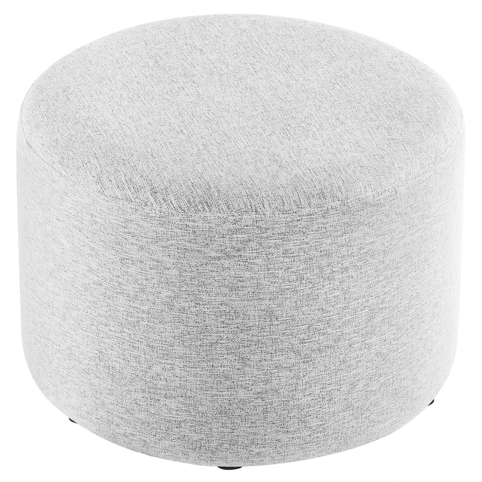 Callum Large 23" Round Woven Heathered Fabric Upholstered Ottoman By Modway - EEI-6645 - Image 18