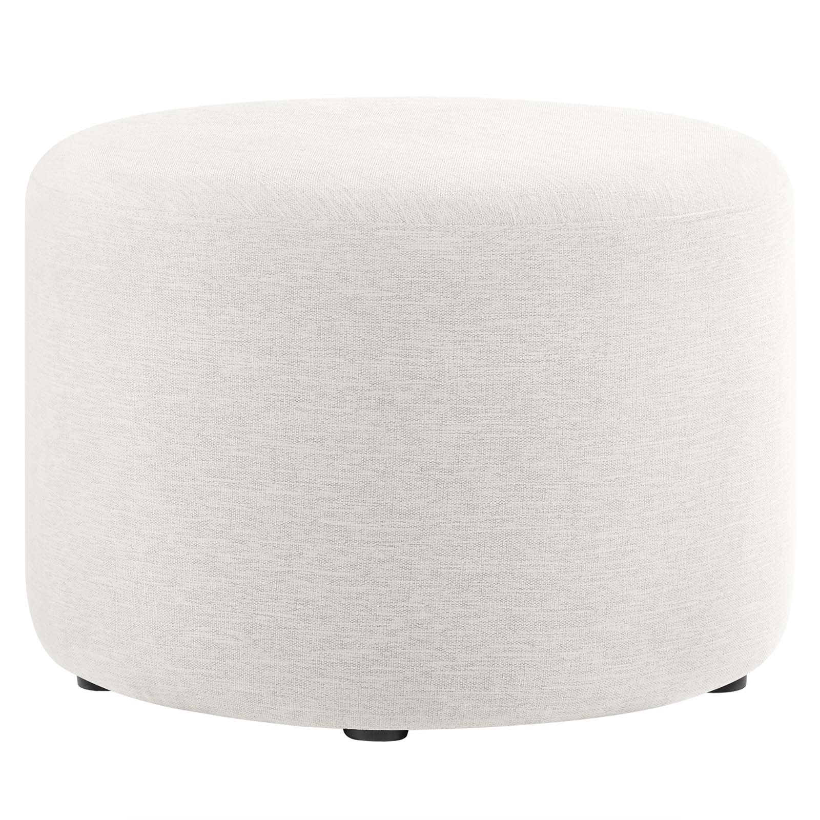 Callum Large 23" Round Woven Heathered Fabric Upholstered Ottoman By Modway - EEI-6645 - Image 9