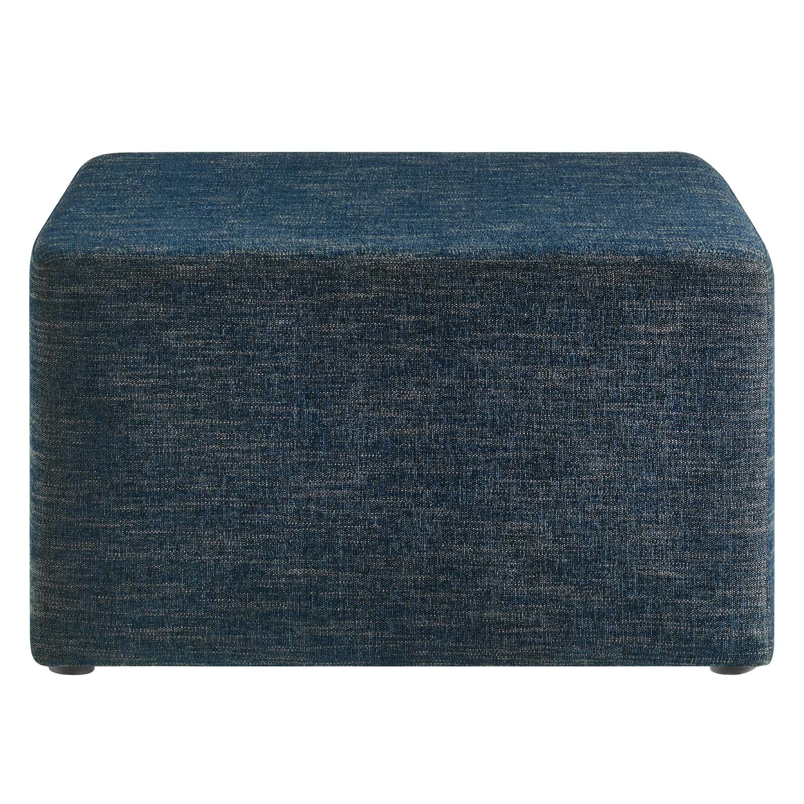 Callum Large 28" Square Woven Heathered Fabric Upholstered Ottoman By Modway - EEI-6642 - Image 3