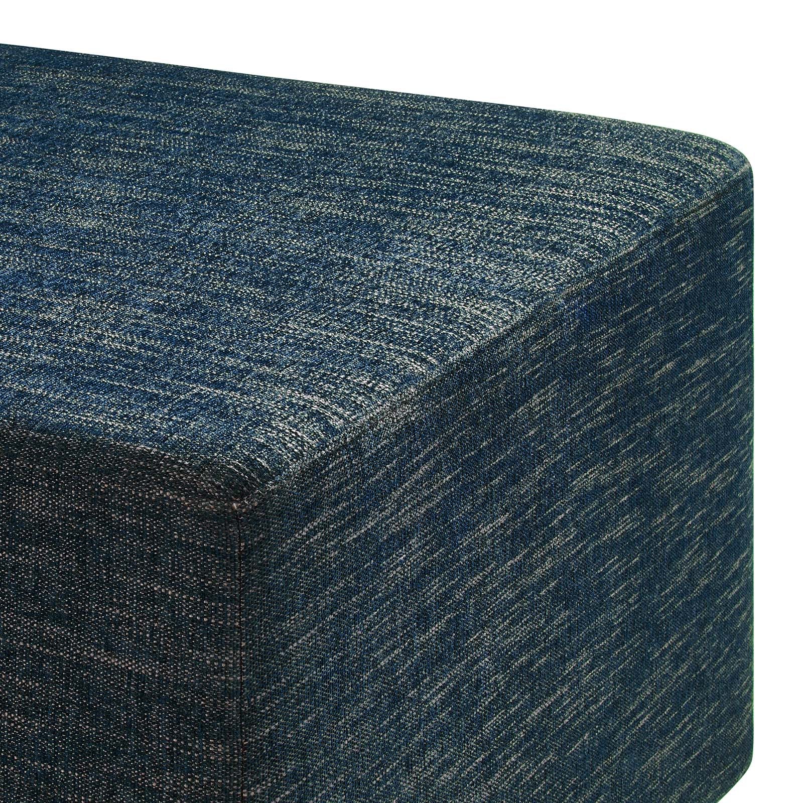 Callum Large 28" Square Woven Heathered Fabric Upholstered Ottoman By Modway - EEI-6642 - Image 5