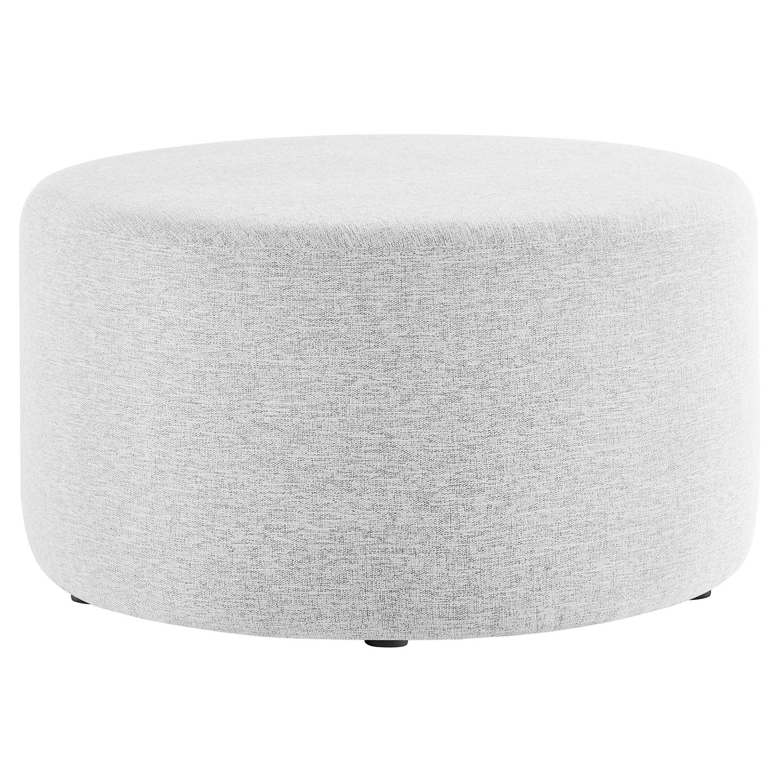 Callum Large 29" Round Woven Heathered Fabric Upholstered Ottoman By Modway - EEI-6647 - Image 15