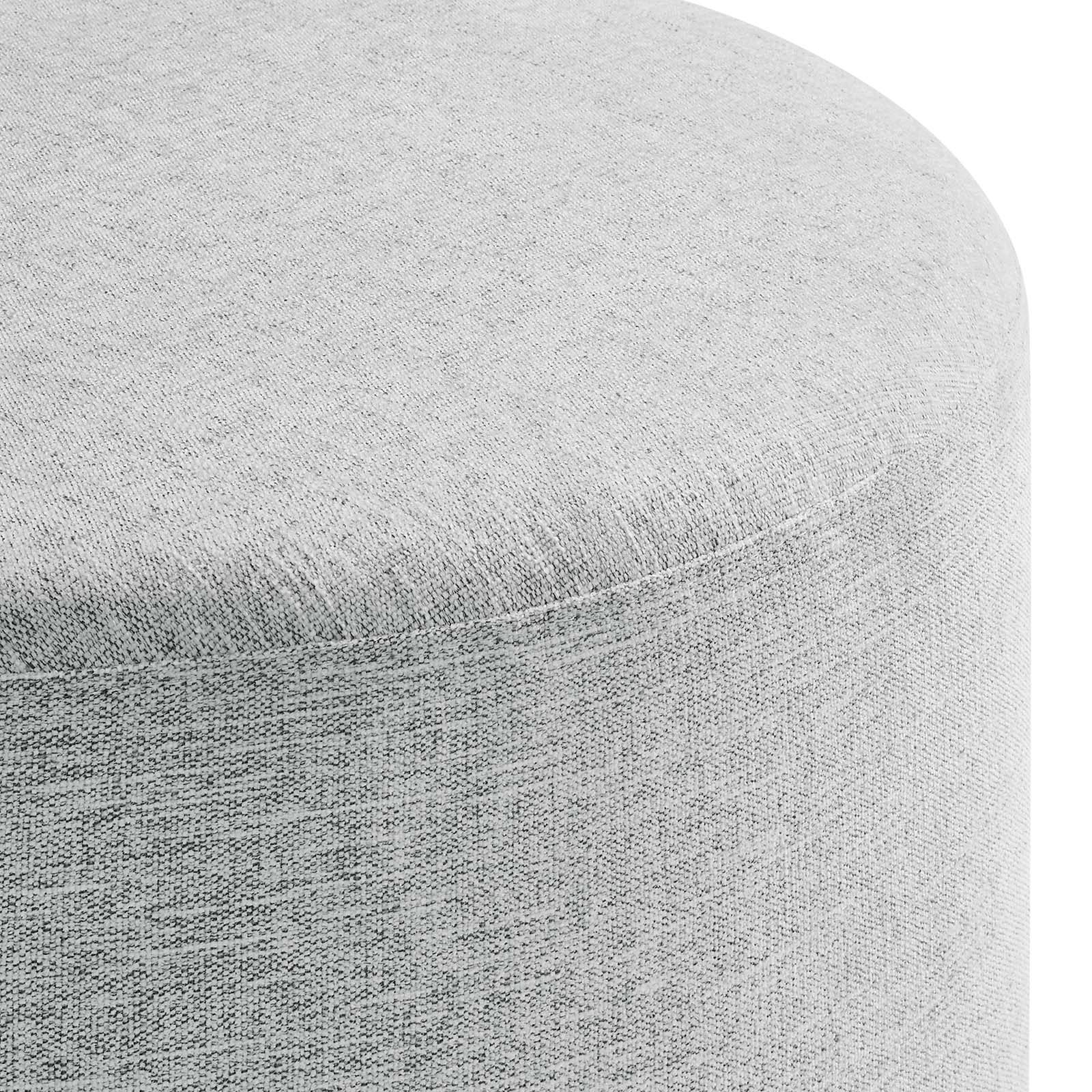 Callum Large 29" Round Woven Heathered Fabric Upholstered Ottoman By Modway - EEI-6647 - Image 17