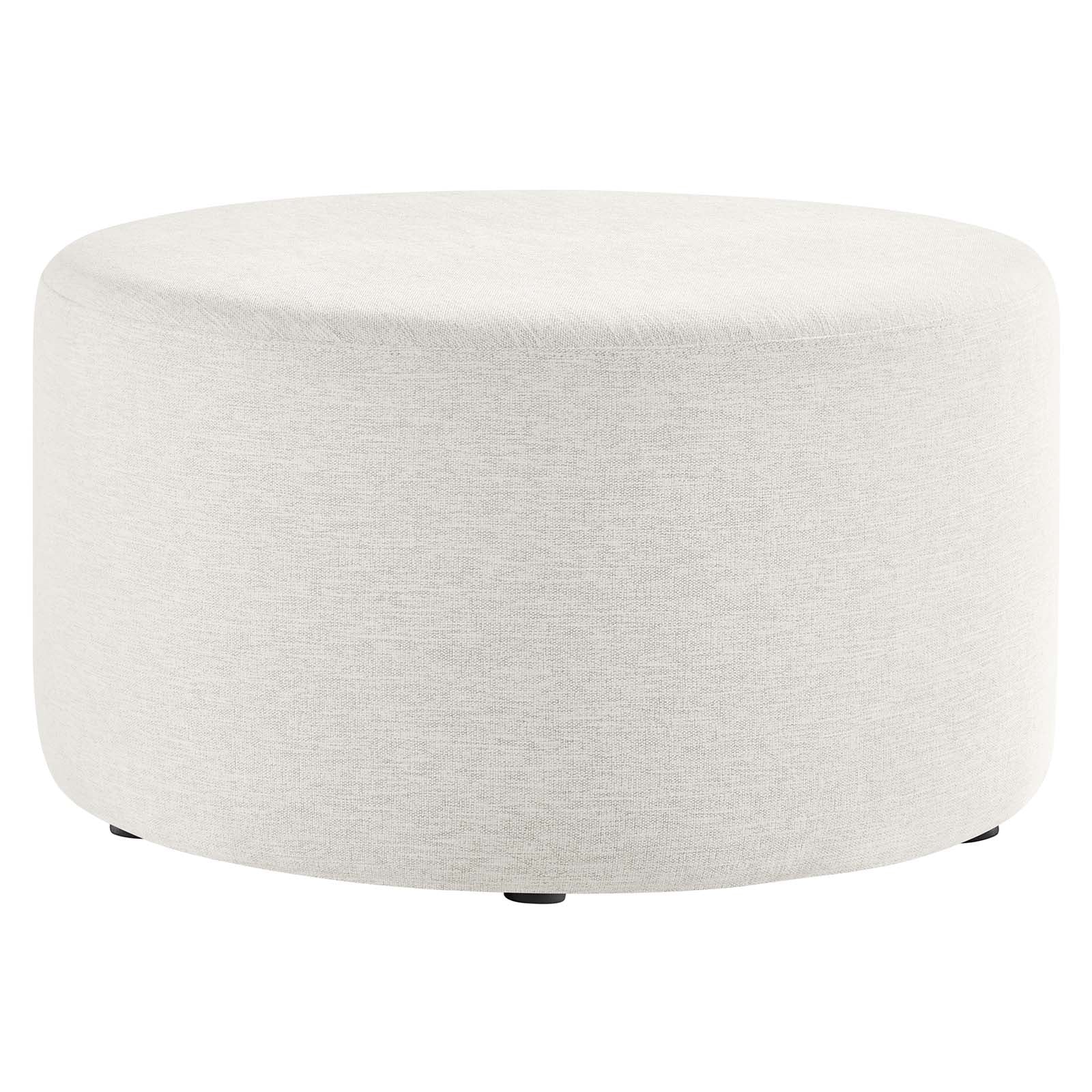Callum Large 29" Round Woven Heathered Fabric Upholstered Ottoman By Modway - EEI-6647 - Image 8