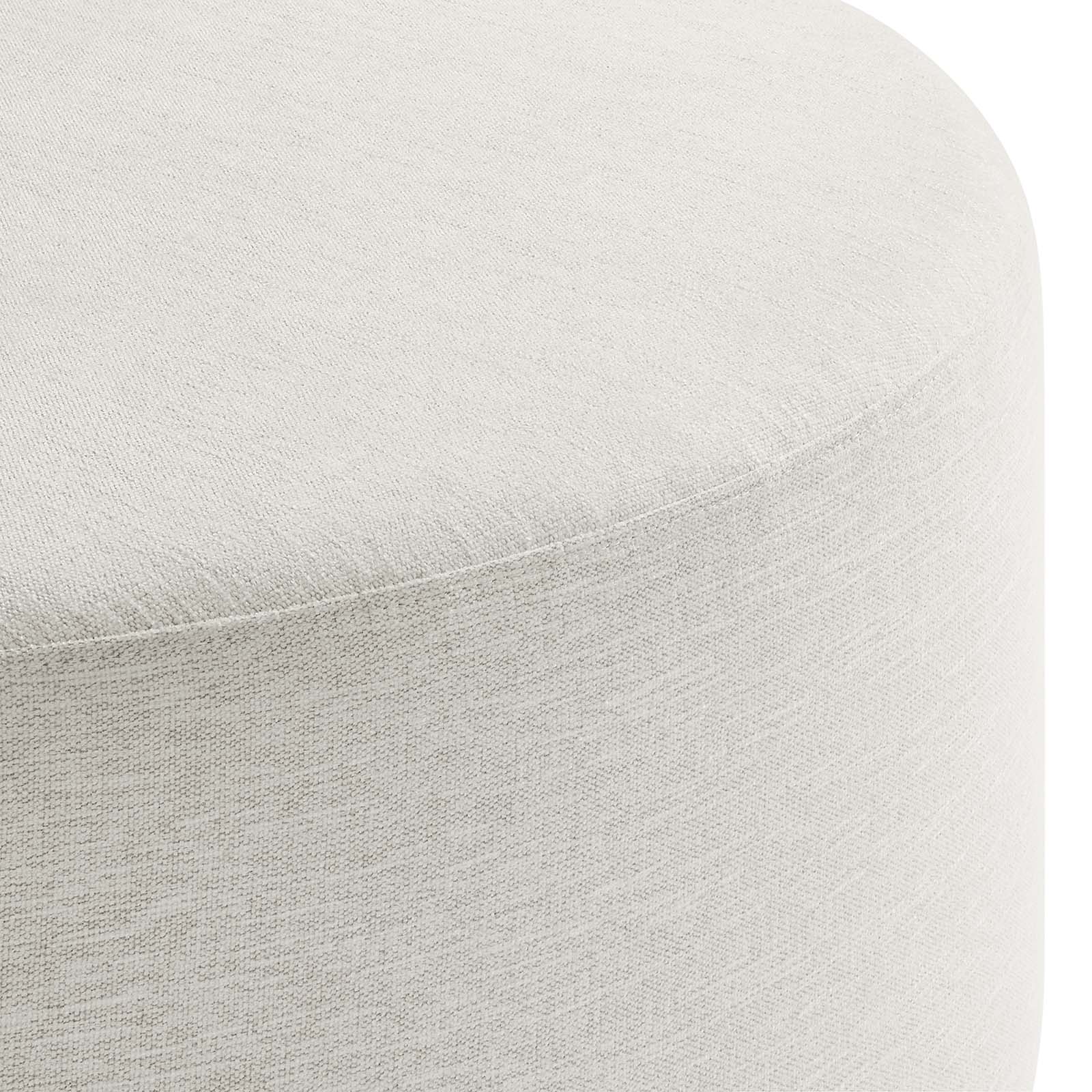 Callum Large 38" Round Woven Heathered Fabric Upholstered Ottoman By Modway - EEI-6649 - Image 10