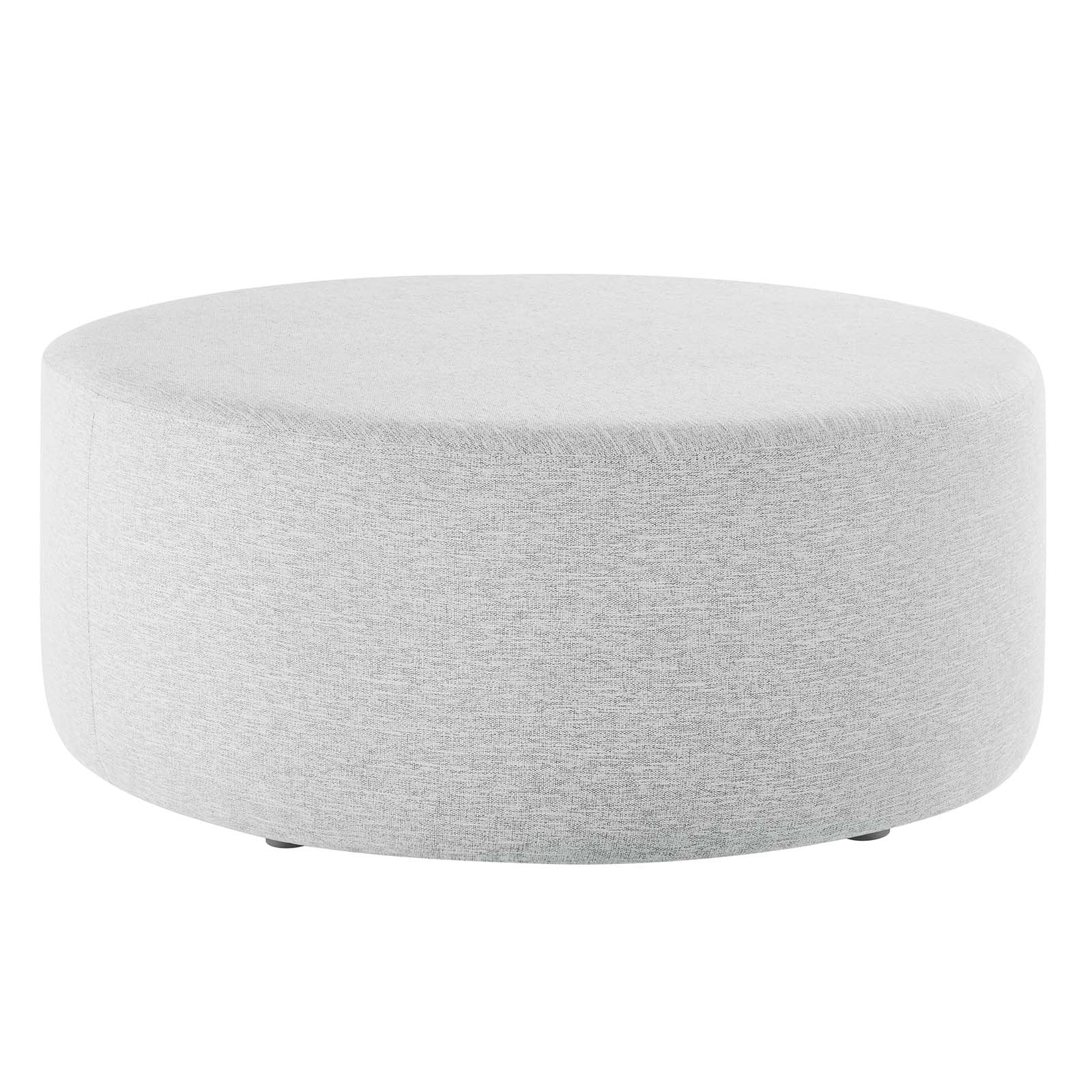 Callum Large 38" Round Woven Heathered Fabric Upholstered Ottoman By Modway - EEI-6649 - Image 15